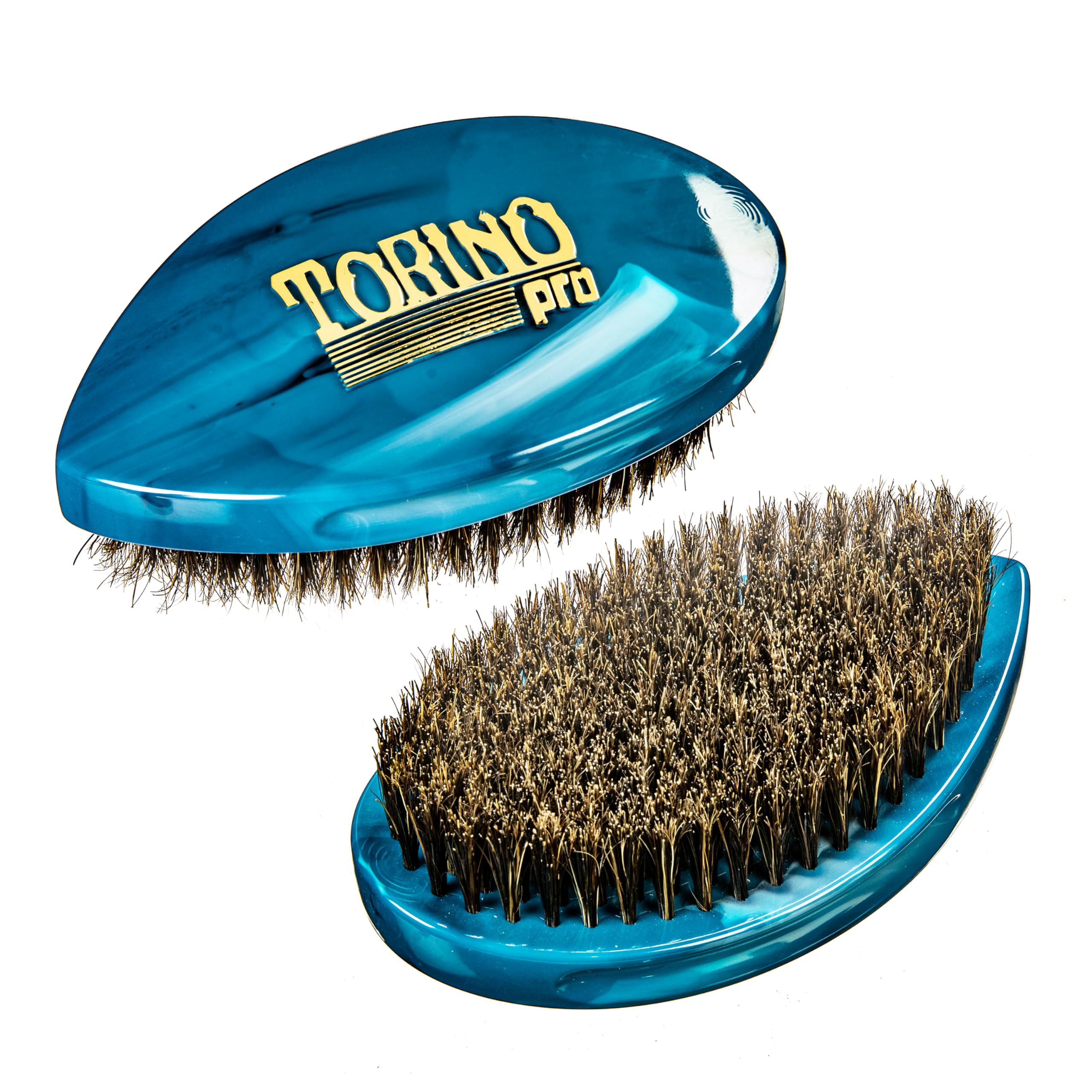 Torino Pro Curve Wave brush #233 - Curved Medium Soft Shower brush - Extra long bristles - great for laying down waves