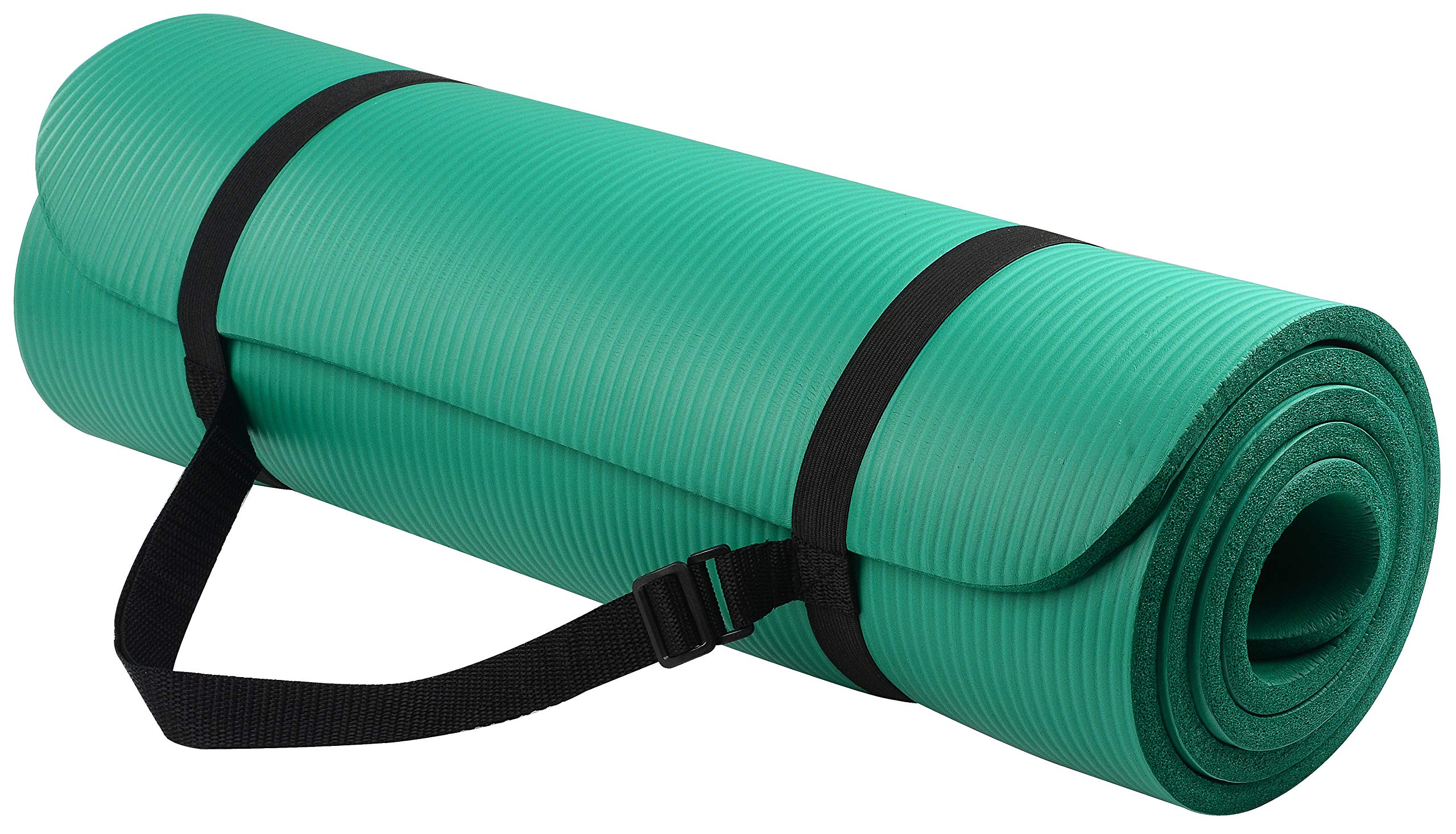 BalanceFrom GoYoga All-Purpose 1/2-Inch Extra Thick High Density Anti-Tear Exercise Yoga Mat with Carrying Strap