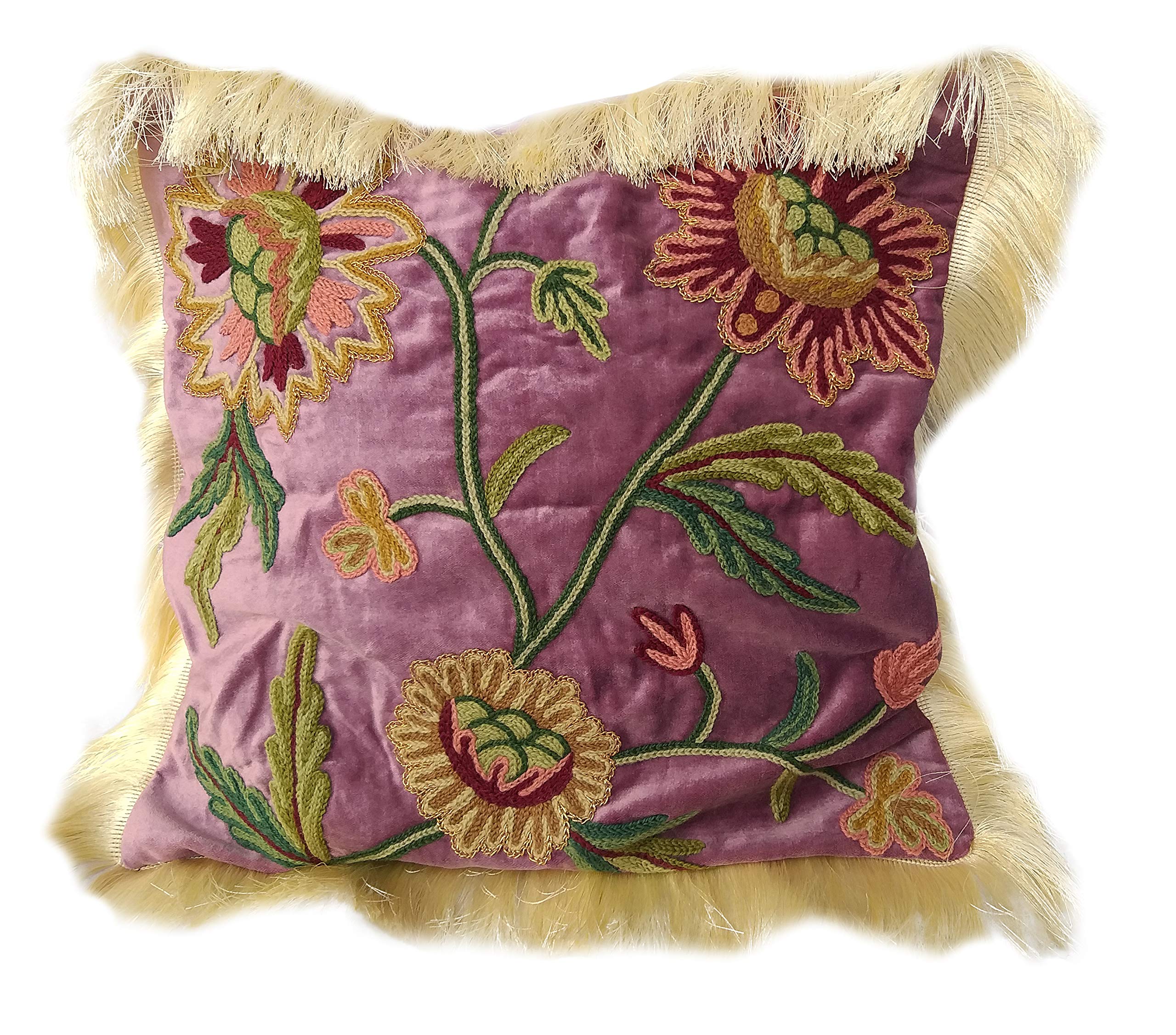 I Dream Collections Velvet Cushion Cover - 16" x 16", Pink