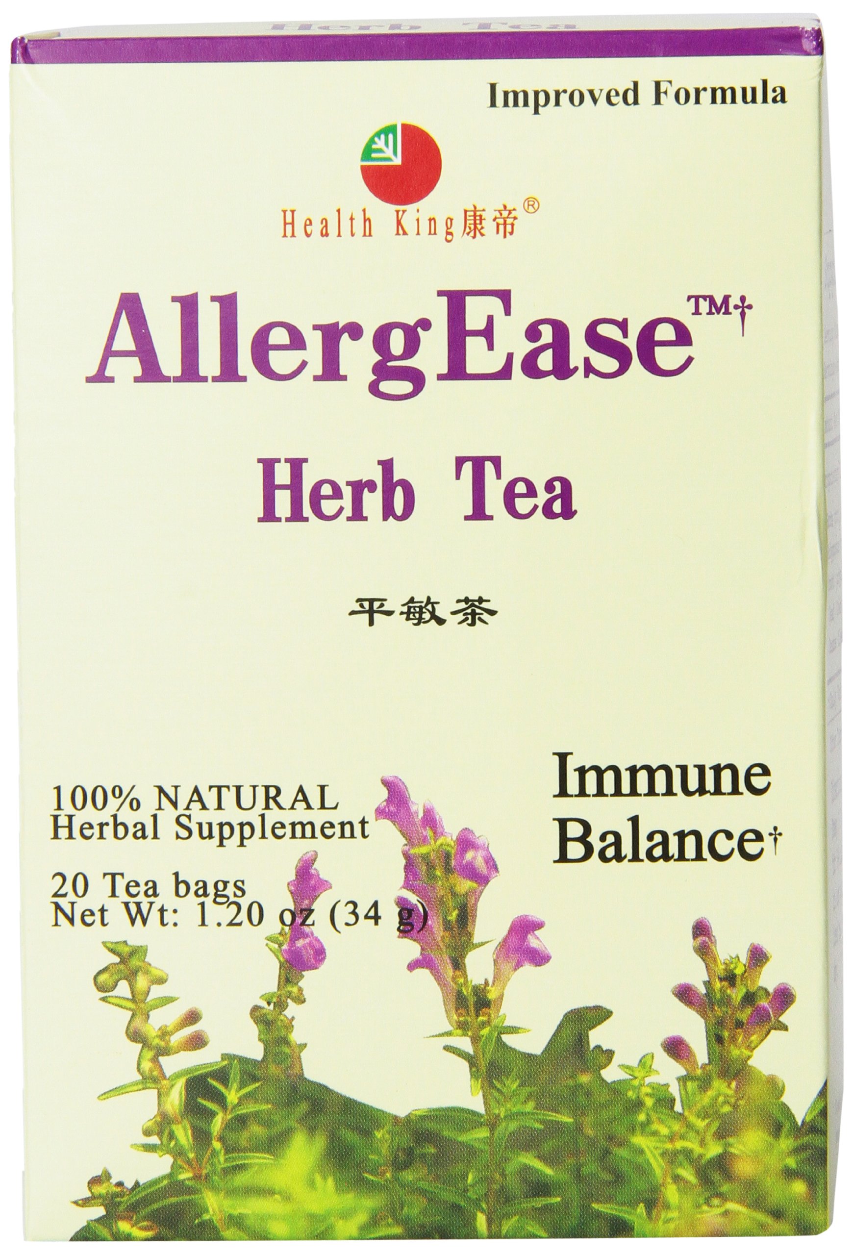 Health King Herb Tea, AllergEase, 20 Teabags