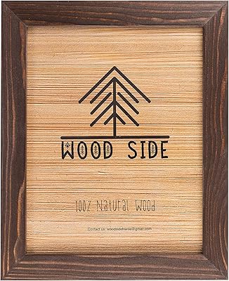 Rustic Wooden Poster Picture Frame 16x20 - Natural Solid Eco Distressed Wood for Wall Mounting Photo Frame - Brown Wenge