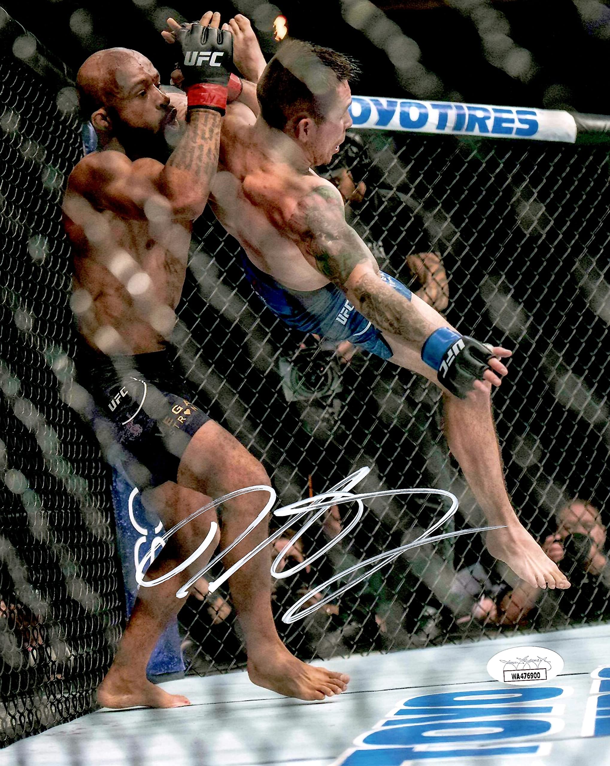 Demetrious Johnson autographed signed 8x10 photo UFC JSA Witness Mighty Mouse