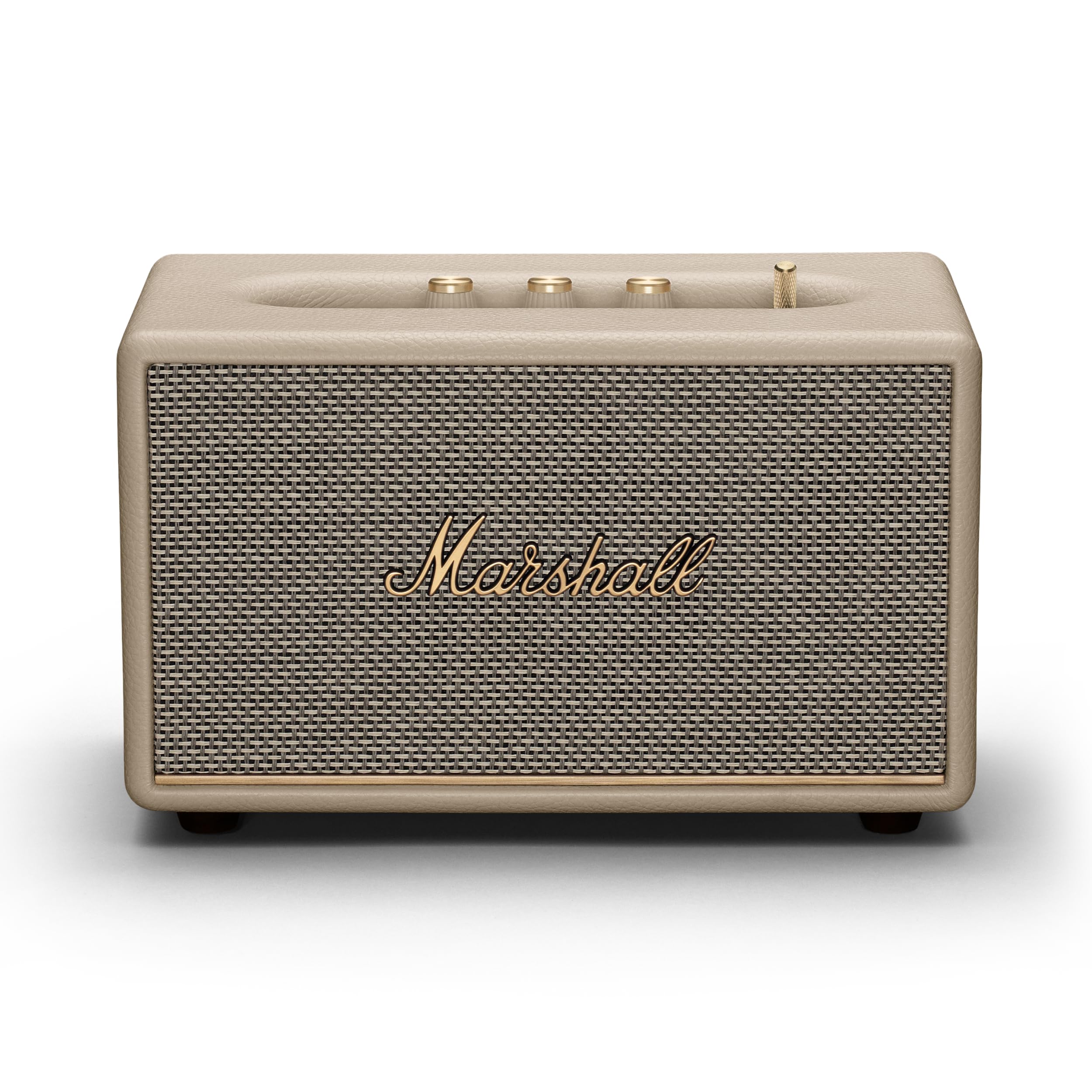 Marshall Acton III 60W Premium Home Wireless Speaker with Bluetooth 5.2 and Multiple Inputs - Enjoy signature Marshall sound | Cream