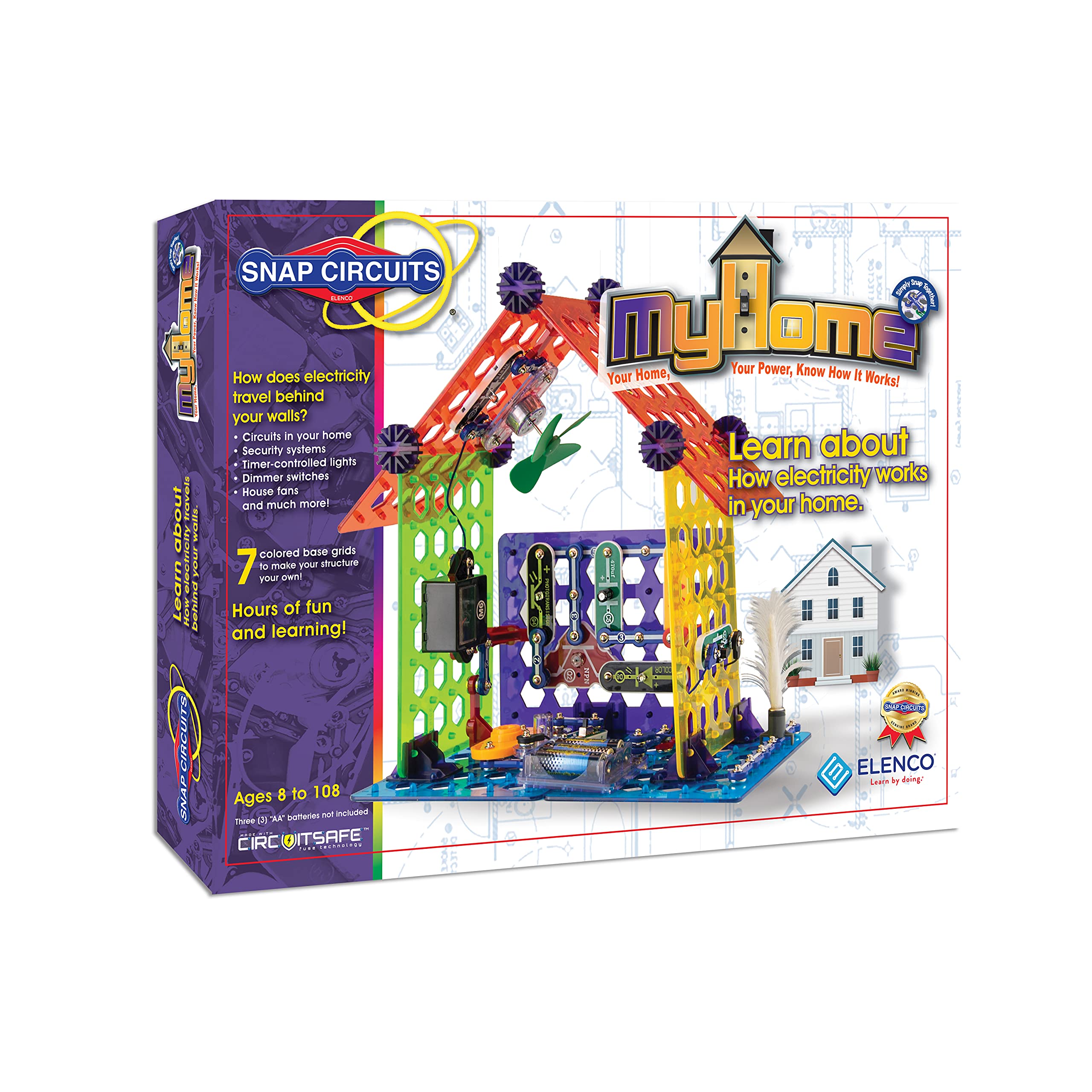 Snap CircuitsElenco My Home Electronics Building Kit for Kids Ages 8 and Up