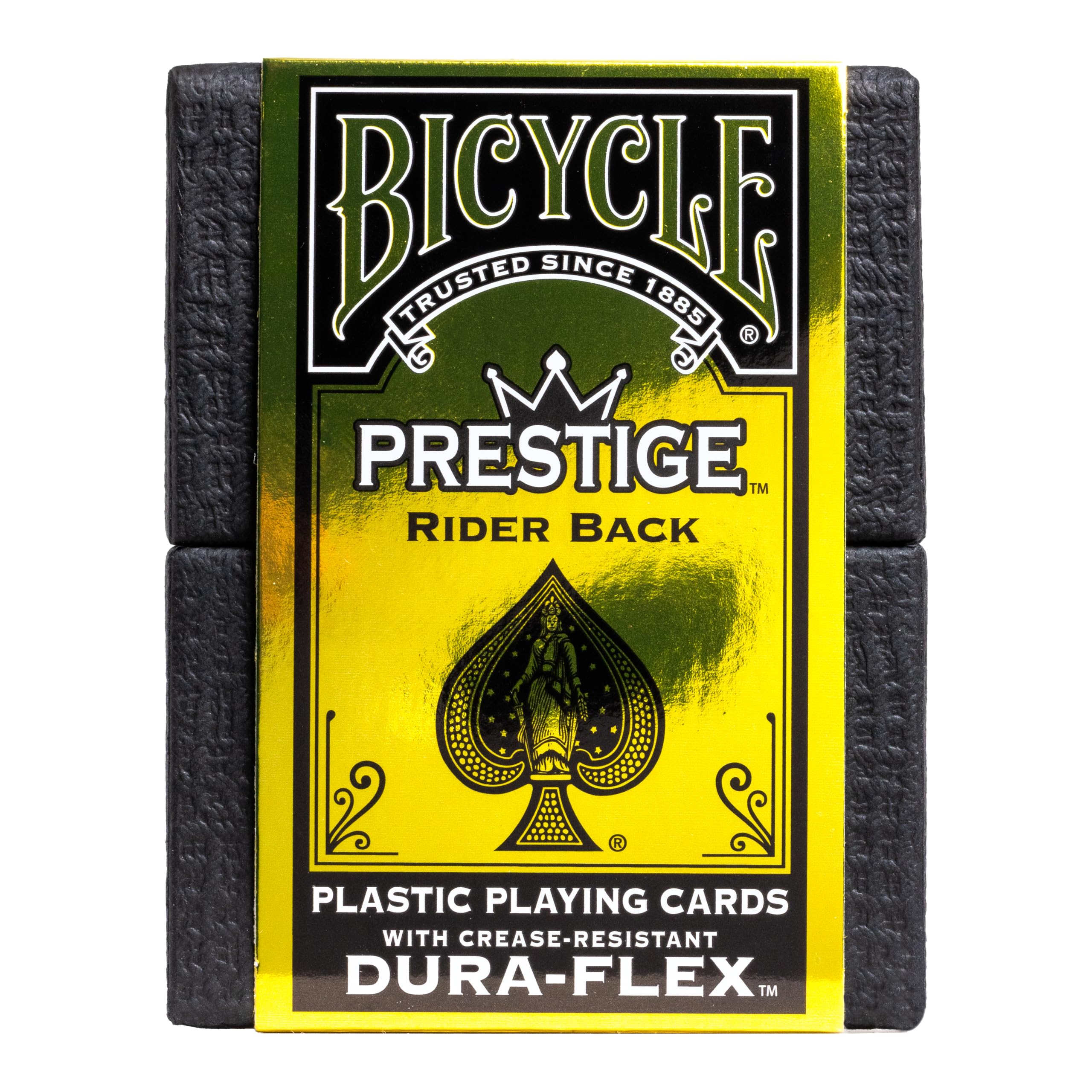 Bicycle Prestige Waterproof Plastic Playing Cards, Black Playing Cards, 100% Plastic, 1 Deck