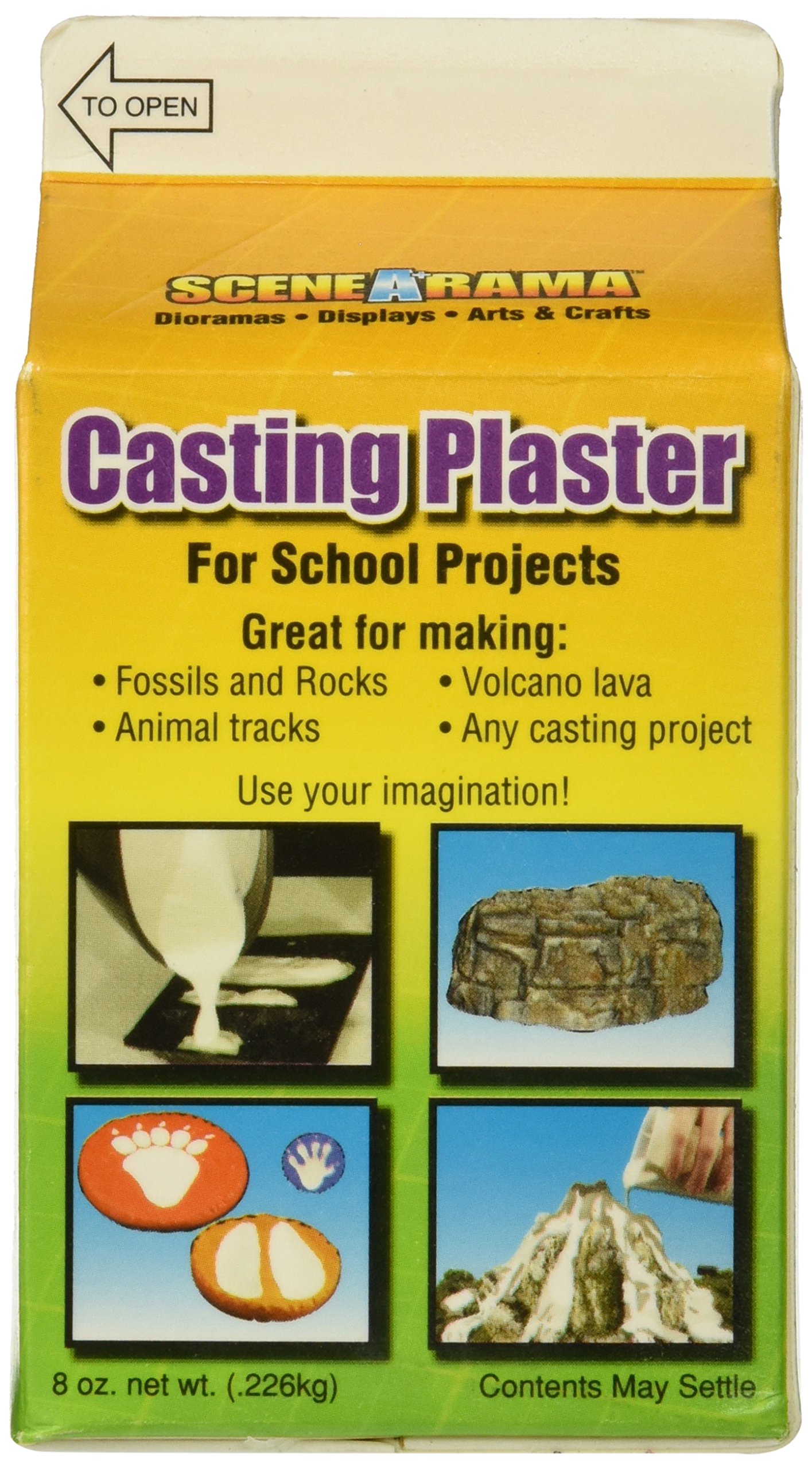 Woodland Scenics Casting Plaster 8 oz, Multicolor