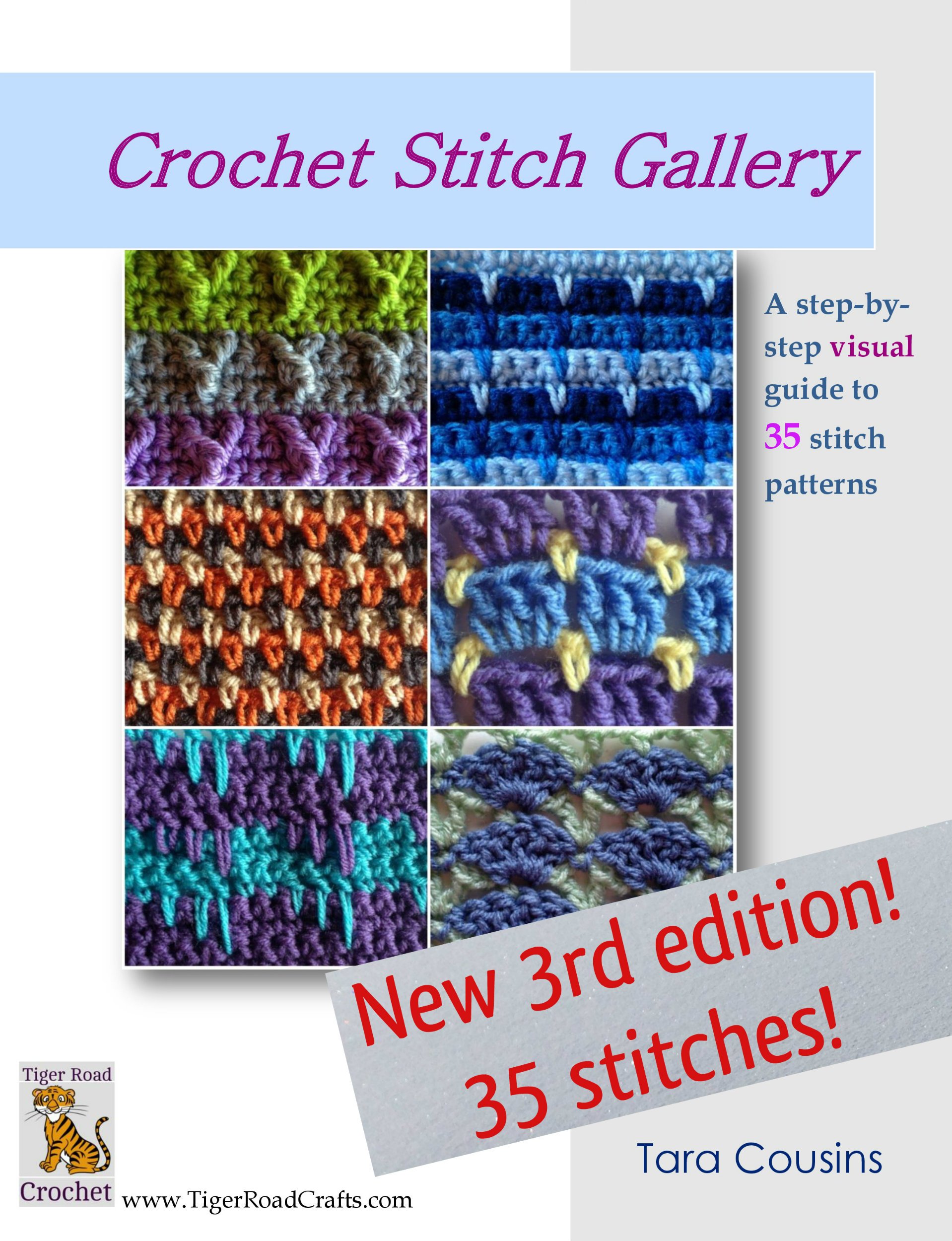 Crochet Stitch Gallery: A Step-by-Step Visual Guide to 35 Stitch Patterns (Tiger Road Crafts)