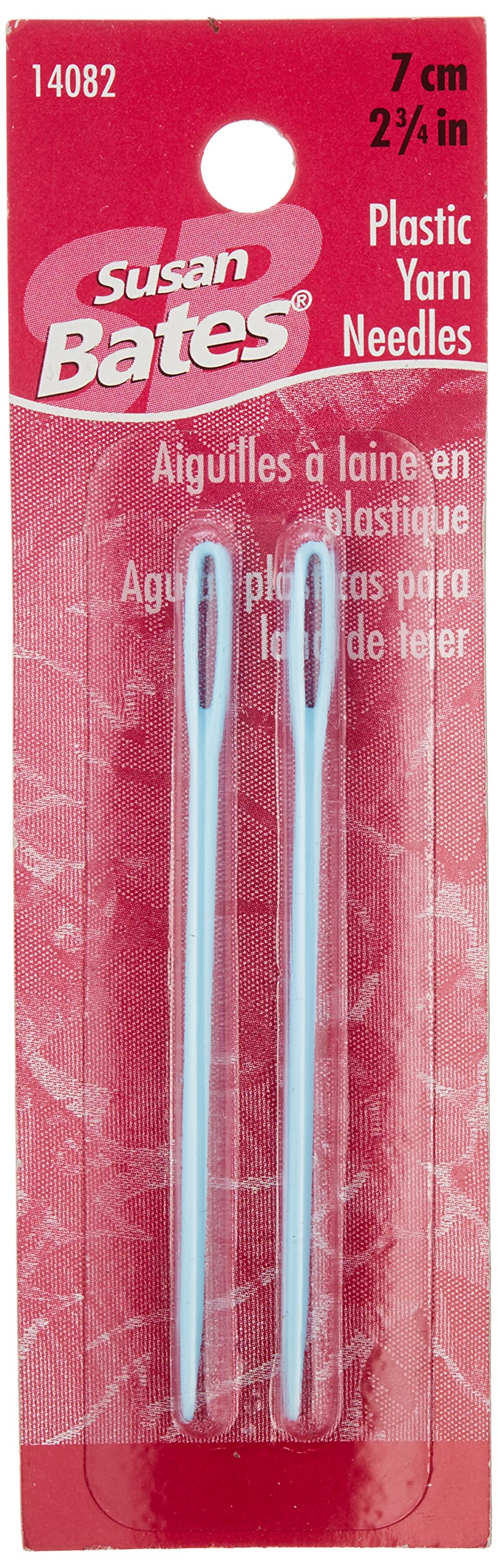 Susan Bates14082 2-Pack Plastic Yarn Knitting Needle, 2-3/4-Inch