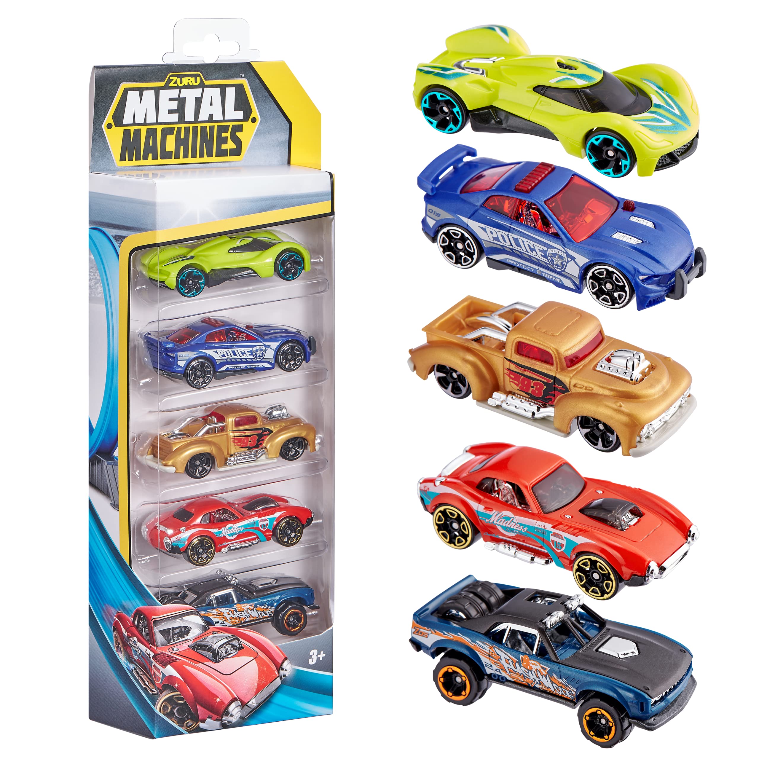 S001-ZURU METAL MACHINES-CARS-Series1 Multi Pack Car 5PK,Bulk,12pcs,No Inner,STD Color