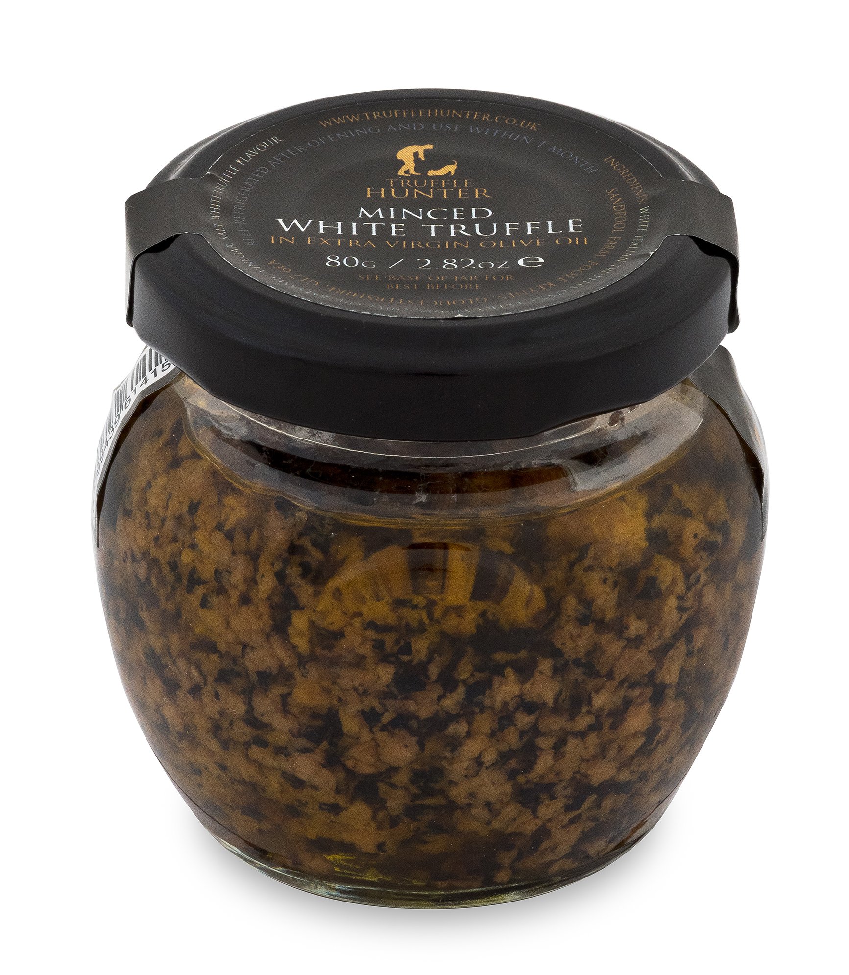 TruffleHunter Minced White Truffle (80g) - Preserved in Olive Oil - Vegan, Vegetarian, Kosher & Gluten Free