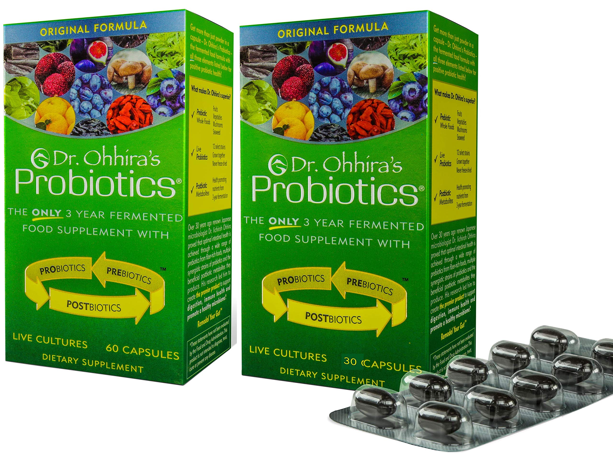 Dr. Ohhira's Probiotics 60 Capsules each, Original Formula - 2 Pack