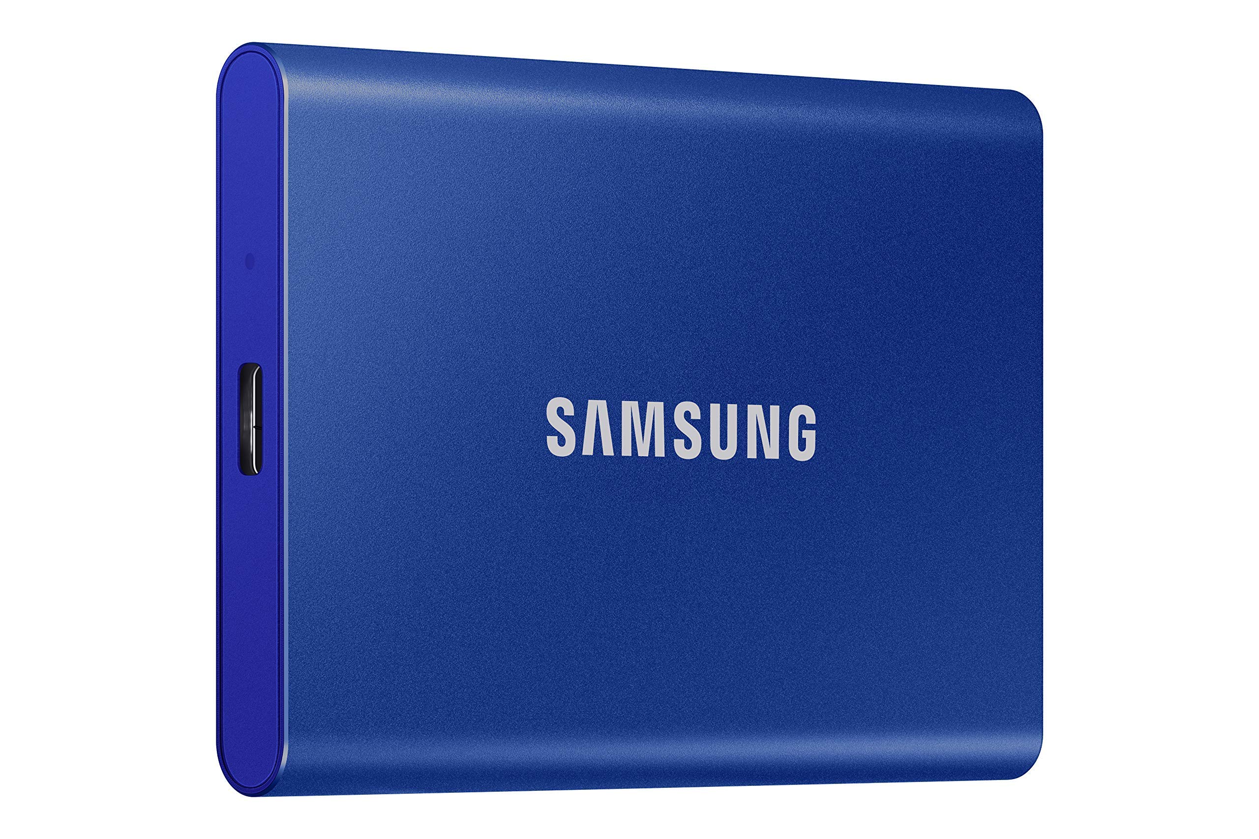 SAMSUNG T7 Portable SSD, 1TB External Solid State Drive, Speeds Up to 1,050MB/s, USB 3.2 Gen 2, Reliable Storage for Gaming, Students, Professionals, MU-PC1T0H/AM, Blue