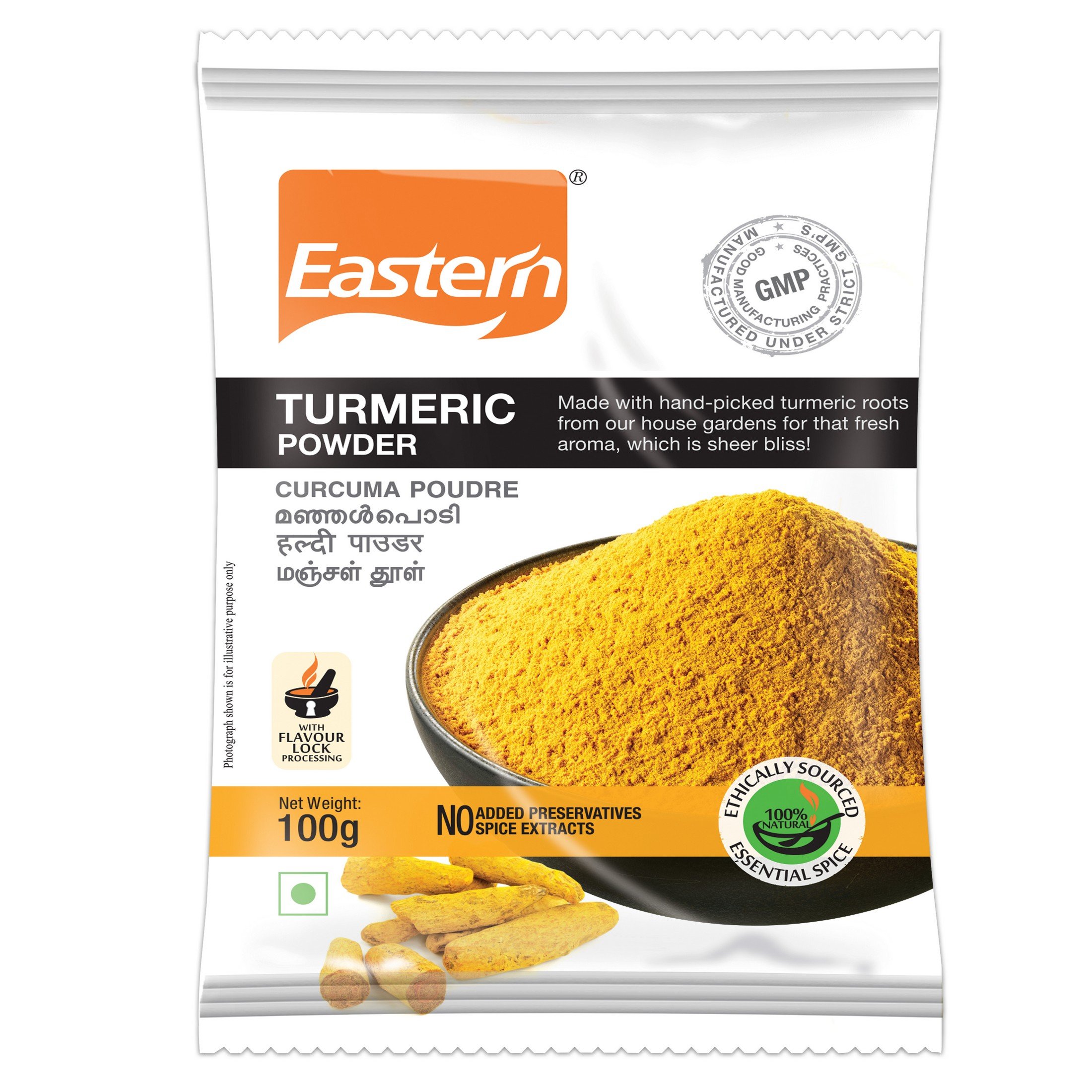 Eastern Powder, Turmeric, 100g Pouch