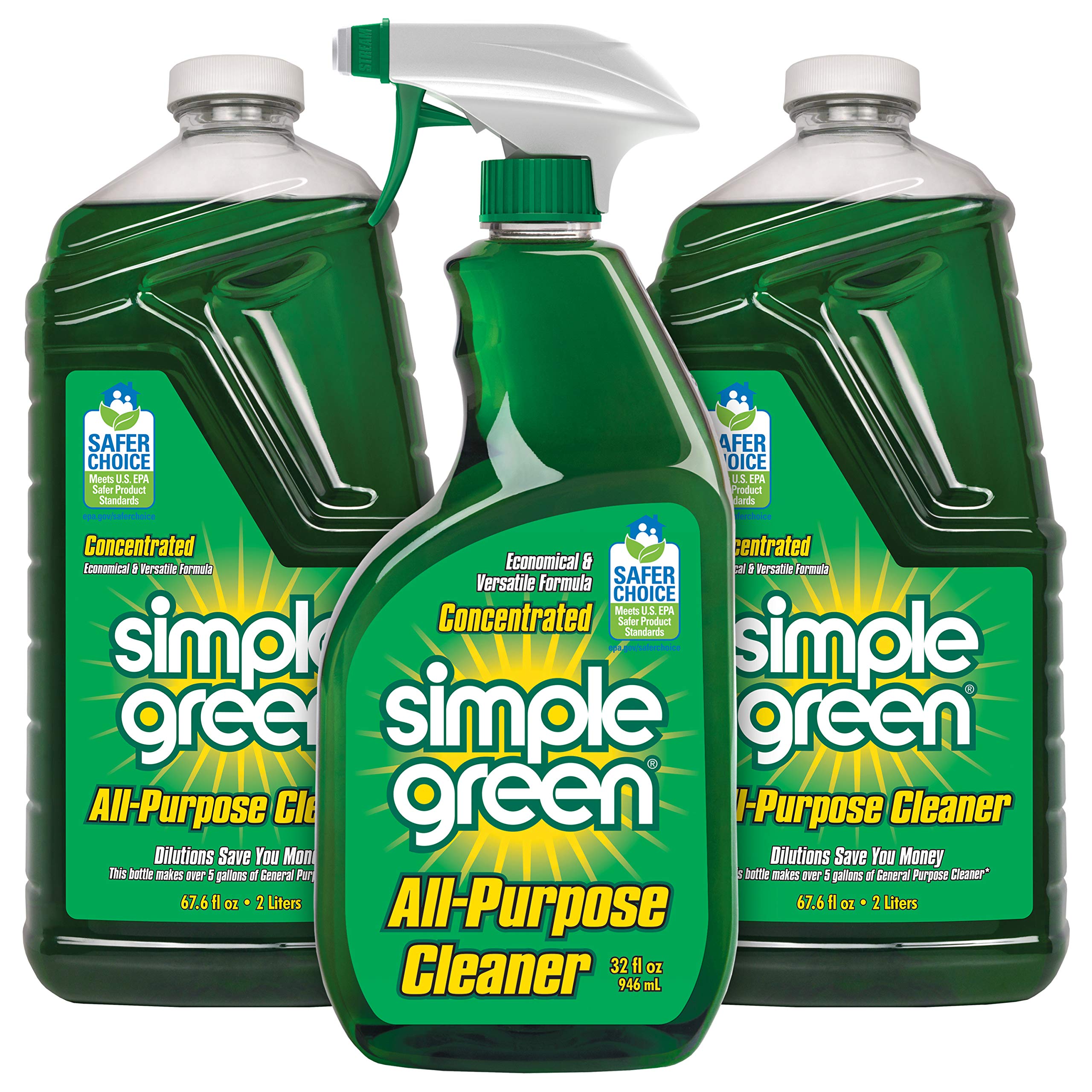 Simple Green AllPurpose Cleaner Spray and Refill, Green, 3 Piece Set, Original, 1 Count