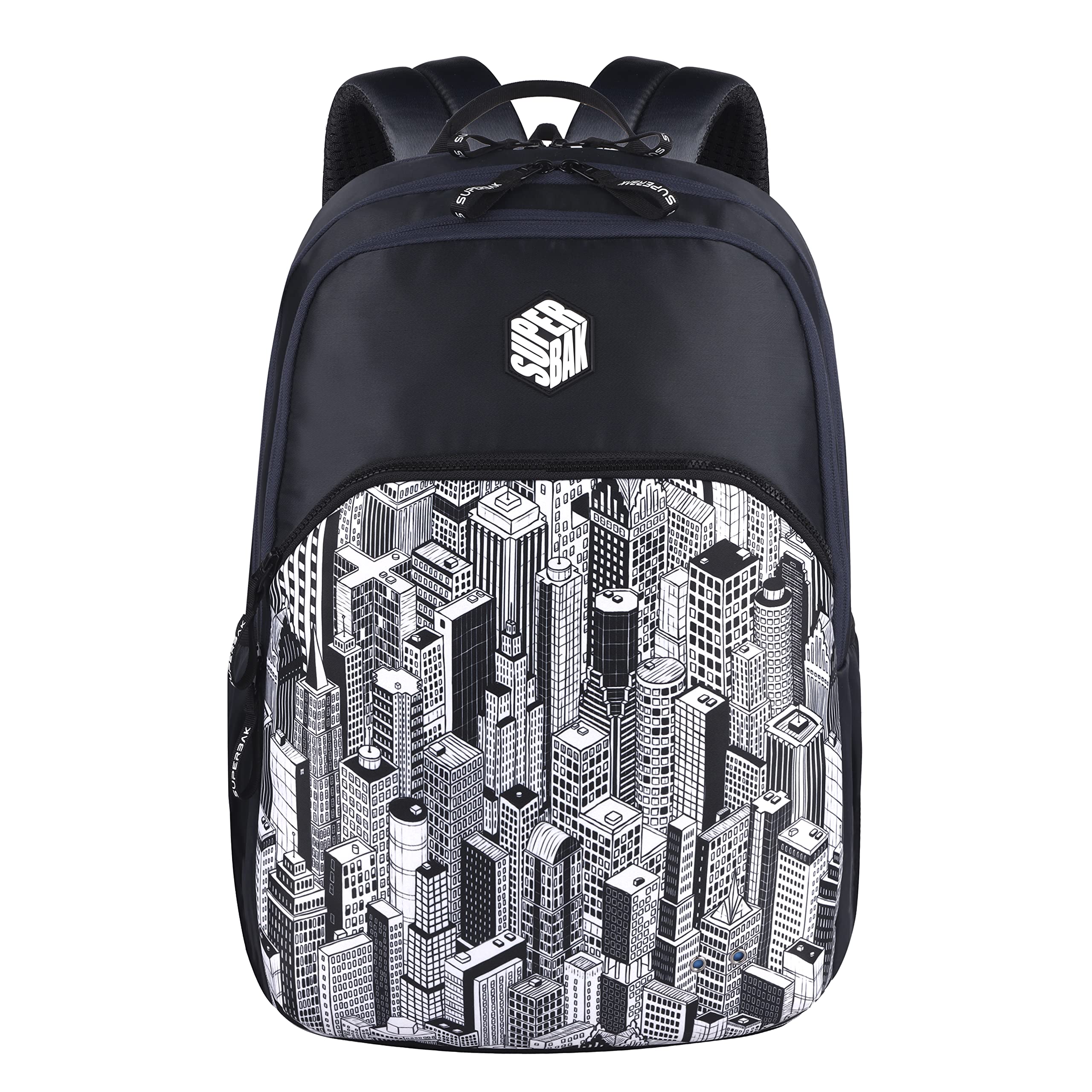 SUPERBAKMontana 39 Ltrs School Laptop Backpack (India Ink-Black), One Size (LBPMNTNA5201)