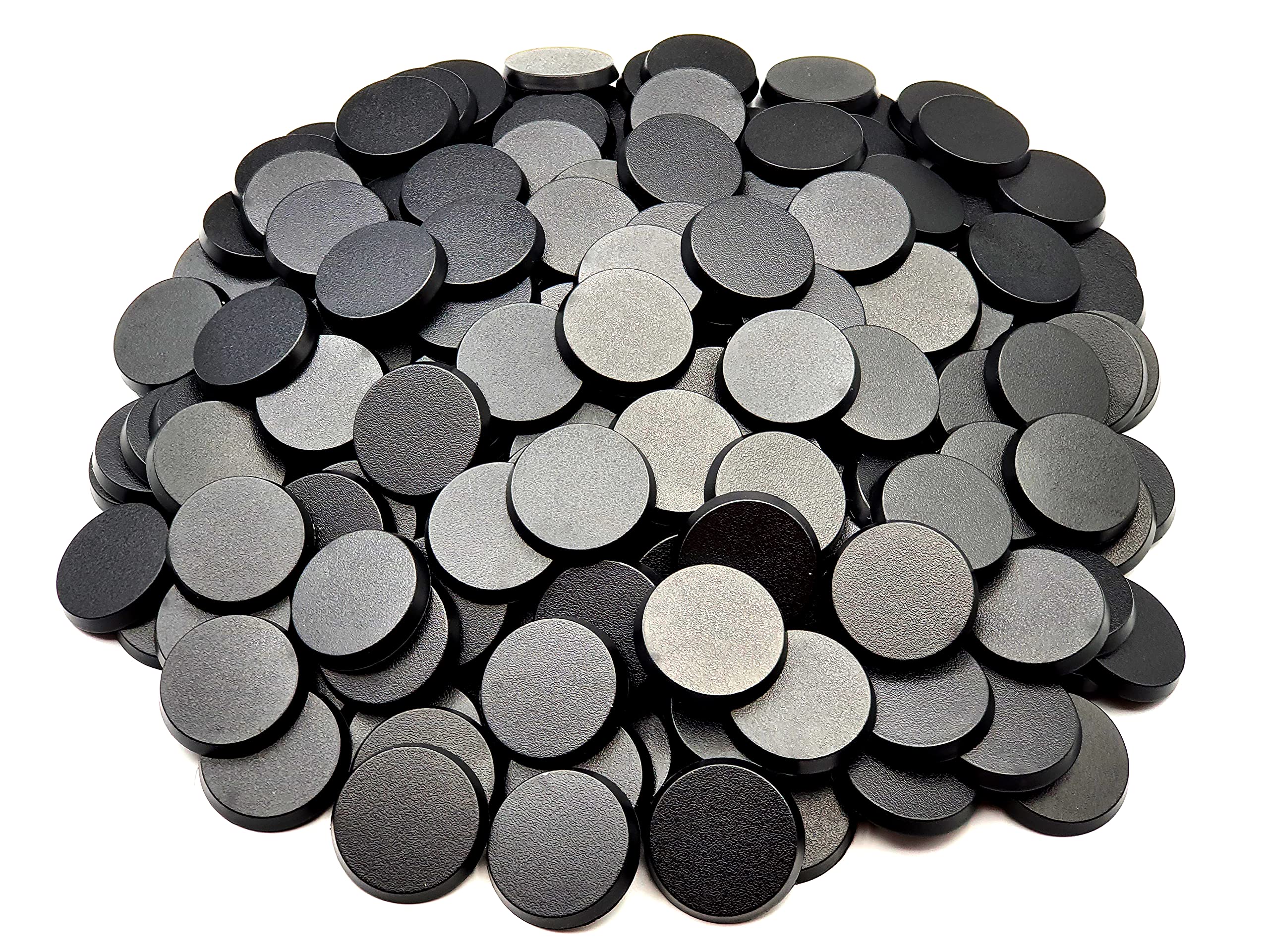 Hobby Heaven 32mm Round Plastic Warhammer Bases (100 Pcs) - Black Miniature Bases for Wargaming Miniatures Figures - Model Painting Plastic Figures Wargame Miniatures - Durable Tabletop Games Bases