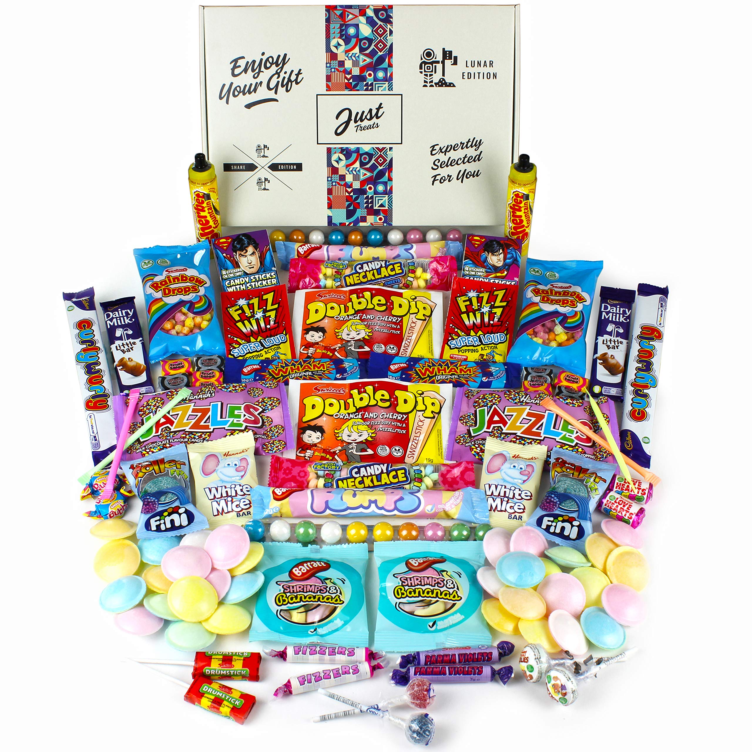 Sweets & Chocolate Gifts Hamper to Share - Lunar Sweet & Candy Selection Box Perfect for Sharing - Best of All It Contains 2 of Everything!