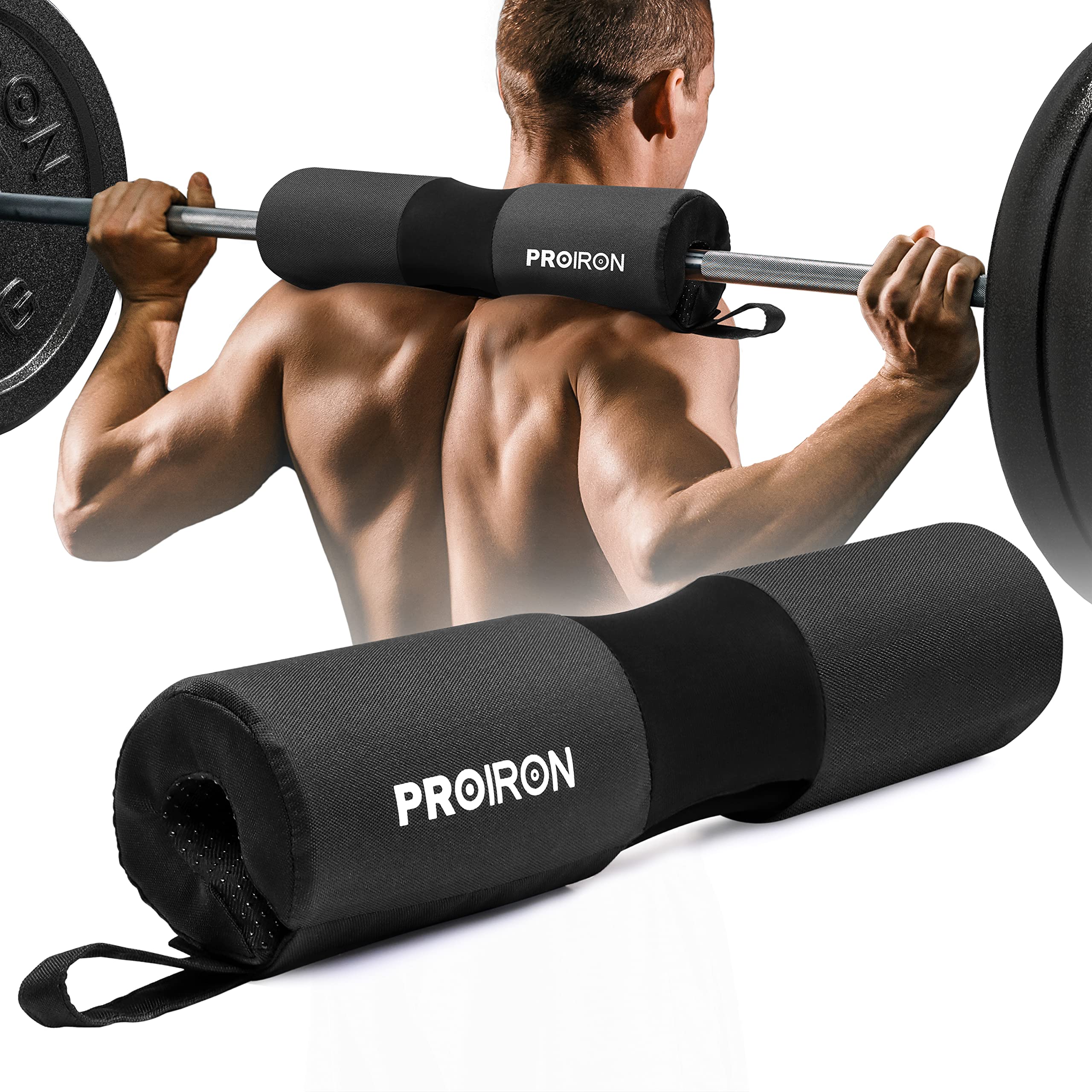 PROIRON Barbell Squat Pad - Adjustable Neck & Shoulder Protective Pad With Oxford fabric Non-slip surface Foam Sponge Pad for Squats, Lunges, Hip Thrusts, Weight Lifting & More