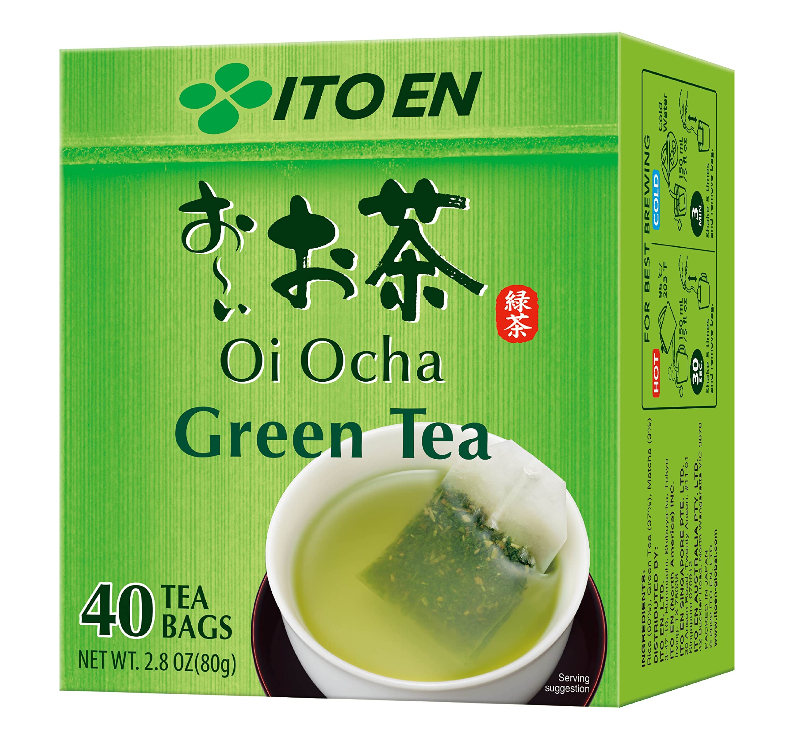 ITO ENOi Ocha Green Tea - Tea Bags 40ct