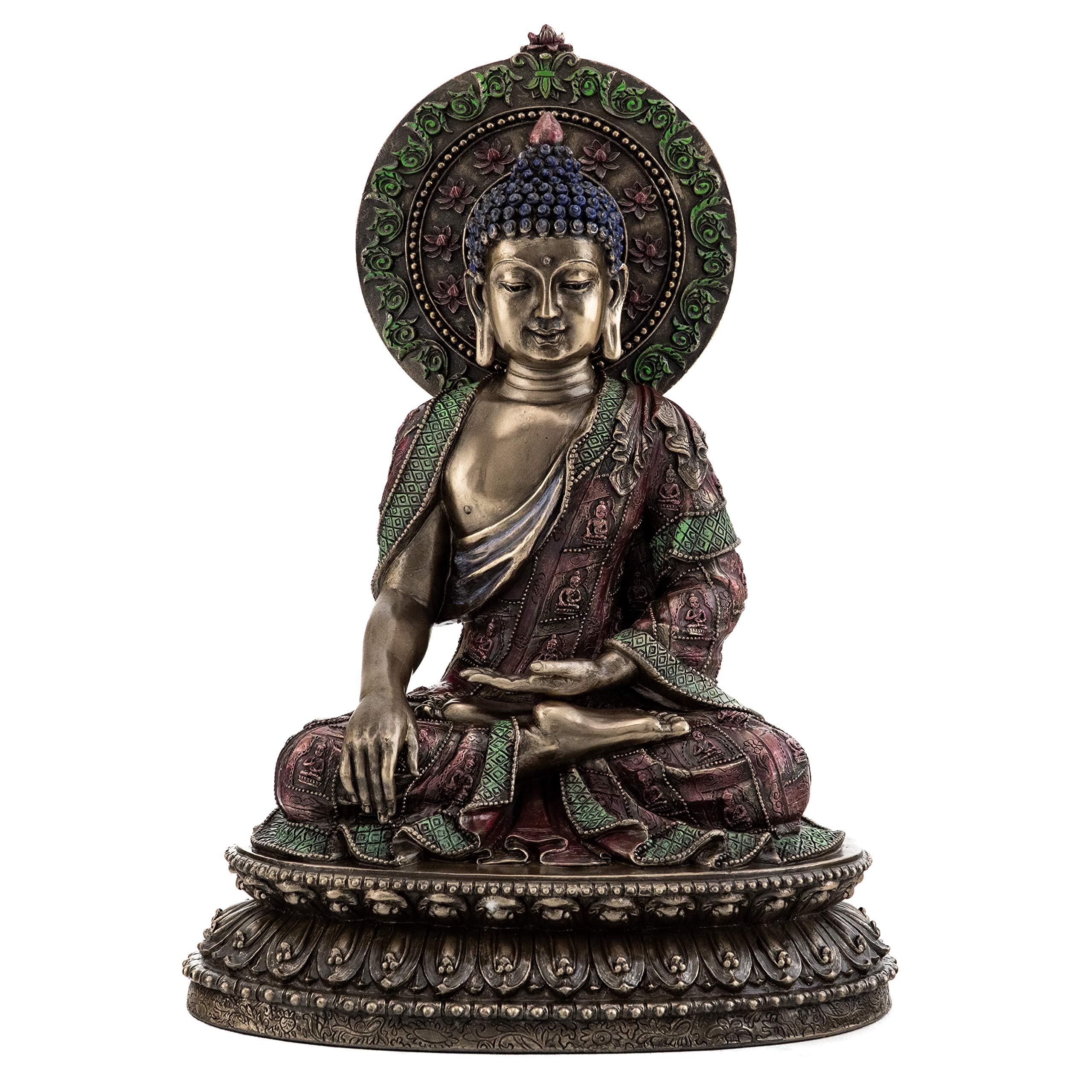 Top Collection Shakyamuni Buddha Statue- "The Enlightened One" Sculpture in Cold Cast Bronze-10.5-Inch Supreme Buddha Figurine