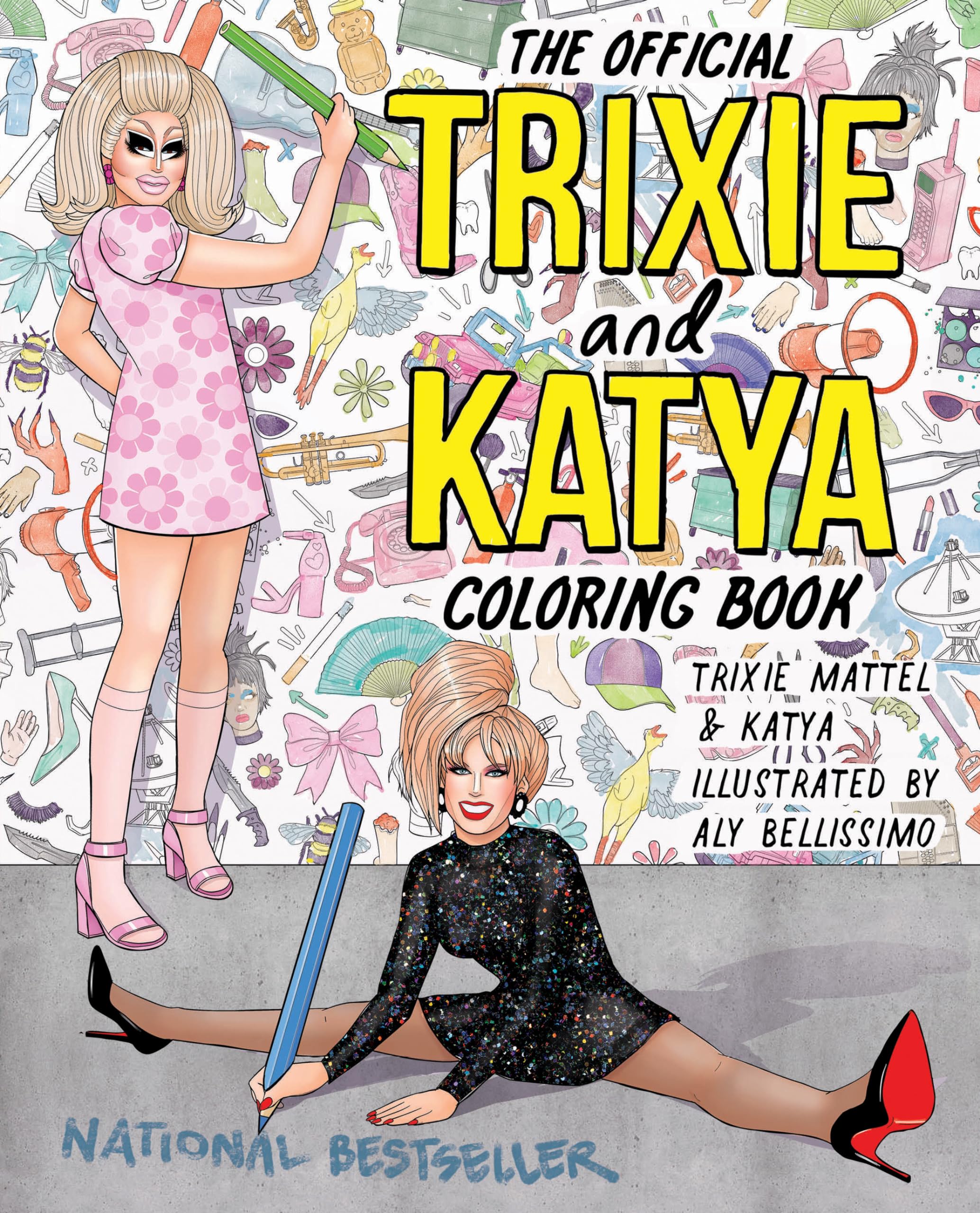 The Official Trixie and Katya Coloring Book Paperback – Coloring Book, August 22, 2023