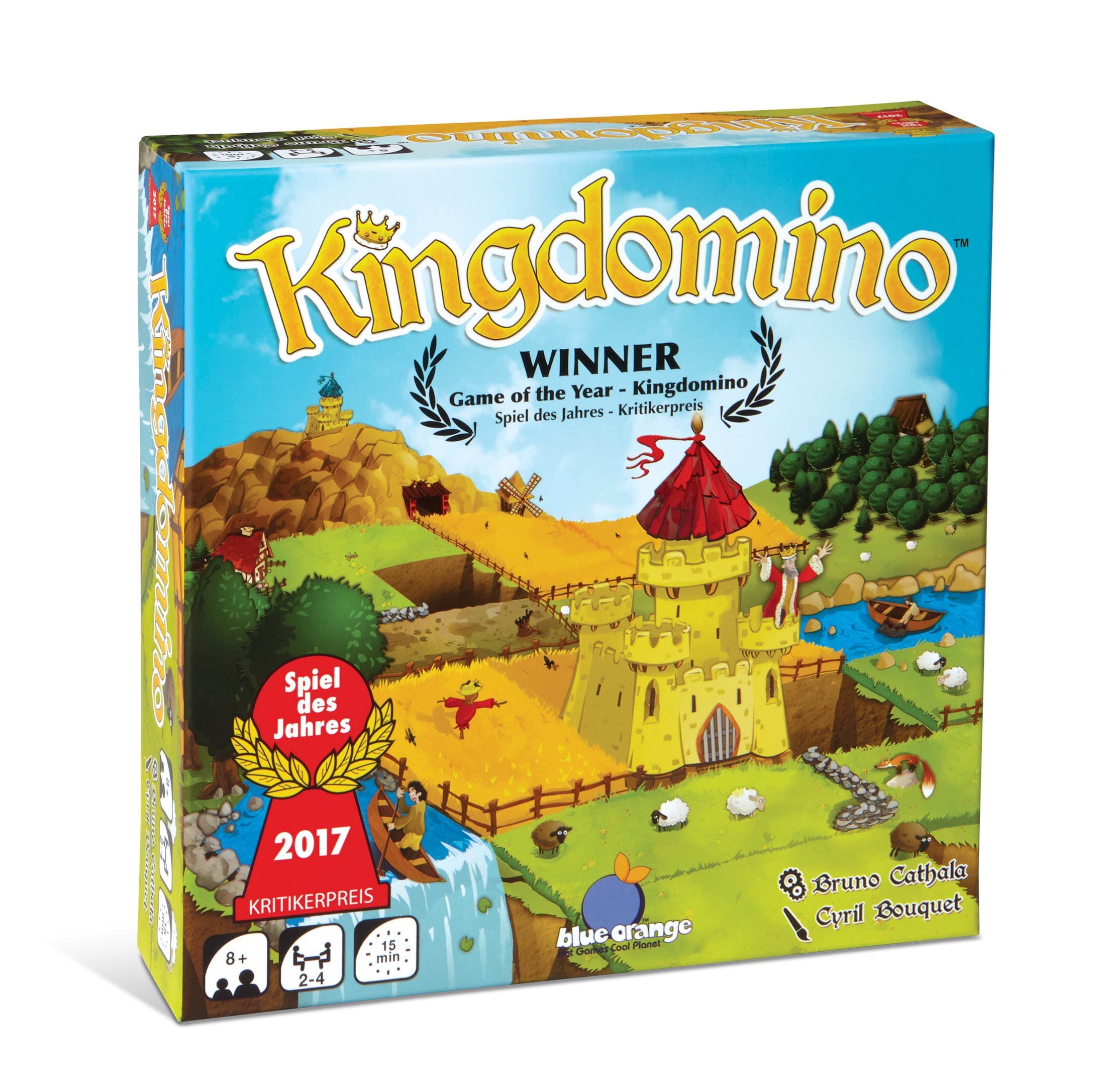 Blue Orange Games Kingdomino Award Winning Family Strategy Board Game, 4 players