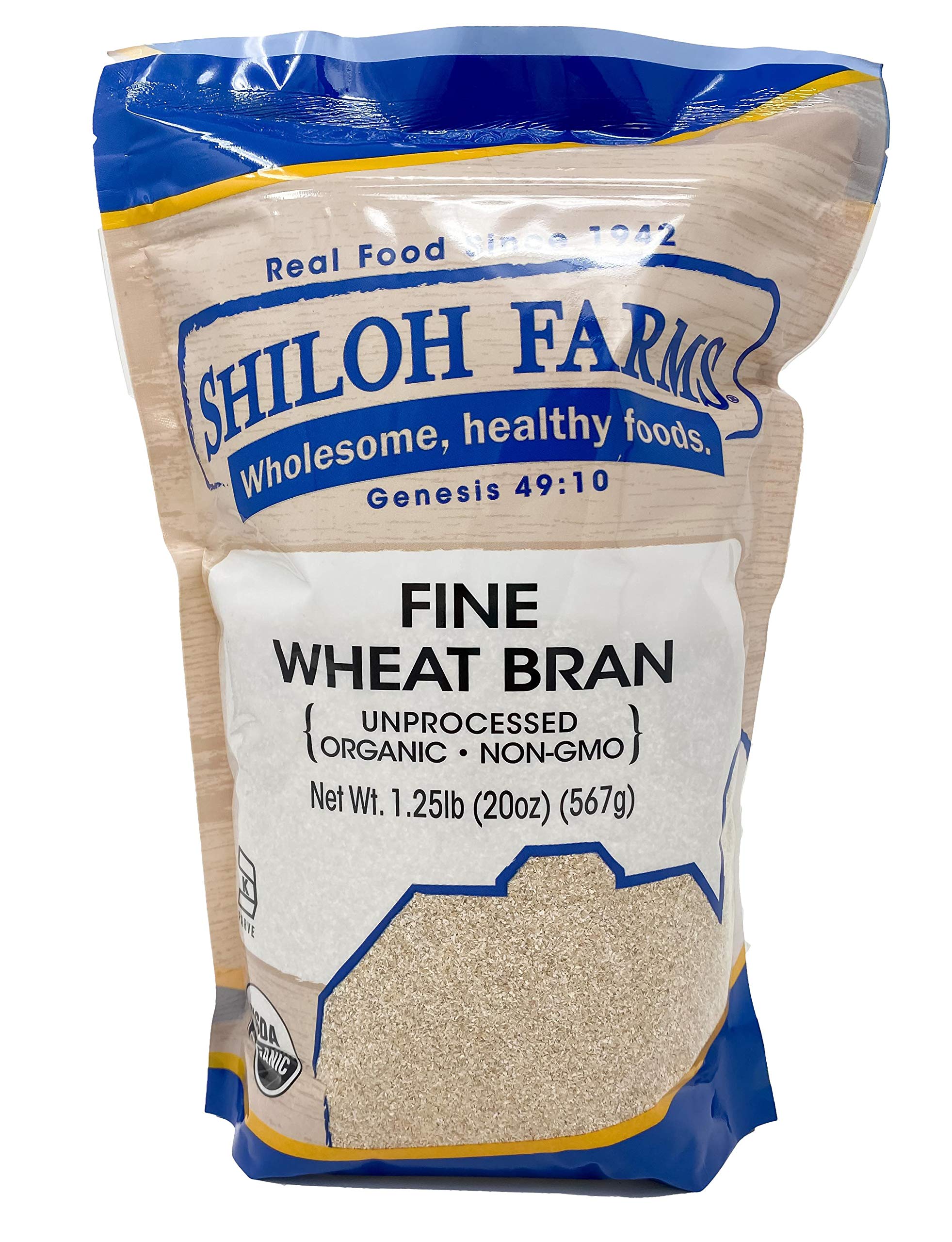 Shiloh Farms - Organic Unprocessed Fine Bran - 20 oz