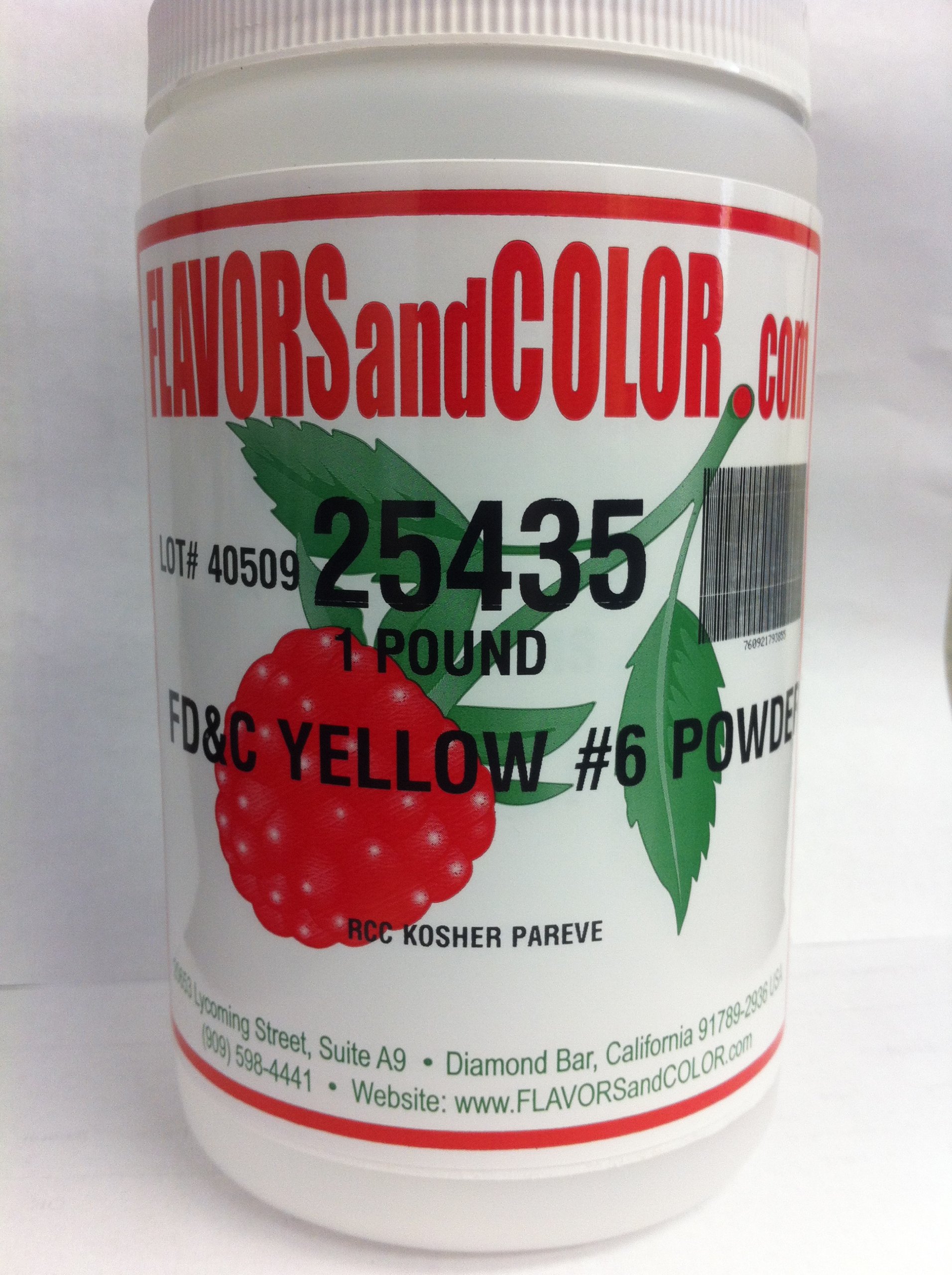 FD&C Yellow #6 Powder 454 Grams