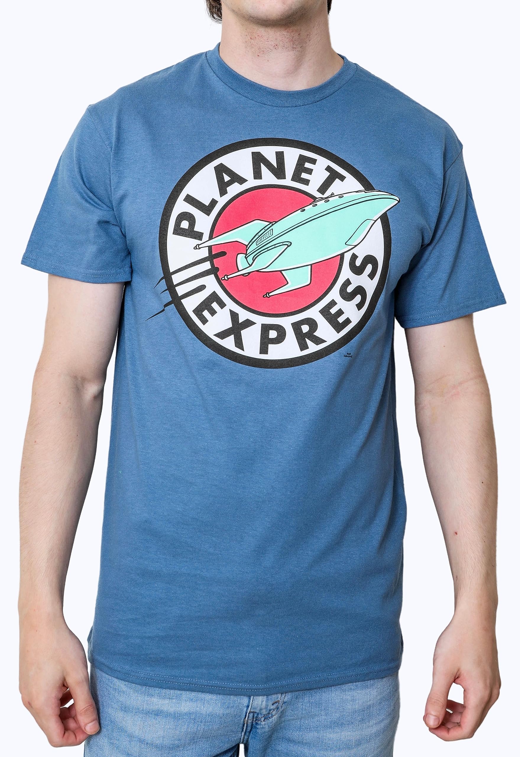 Mad EngineFuturama Planet Express Logo Adult T-Shirt