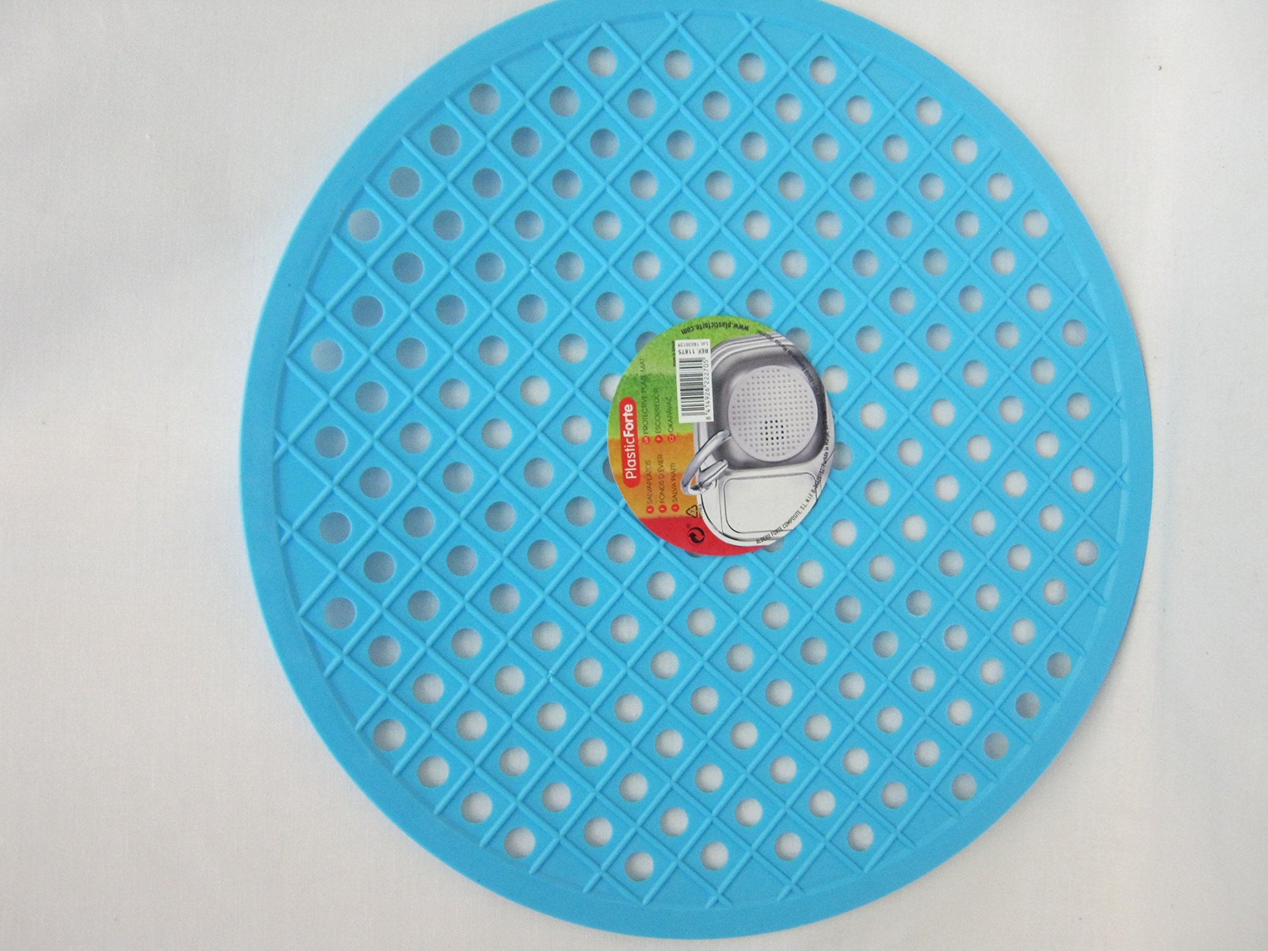 PlasticForte New Albero Rubber Round Sink Mat 32cm Assorted Colours