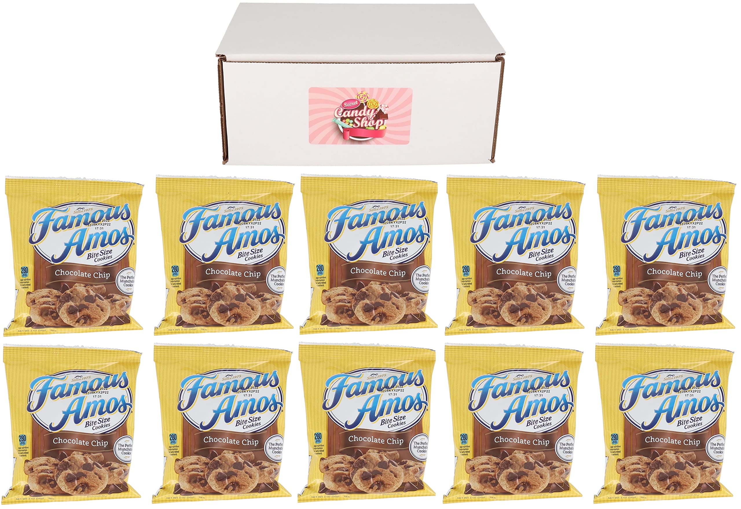 SECRET CANDY SHOPFamous Amos Chocolate Chip Cookies (Pack of 10)