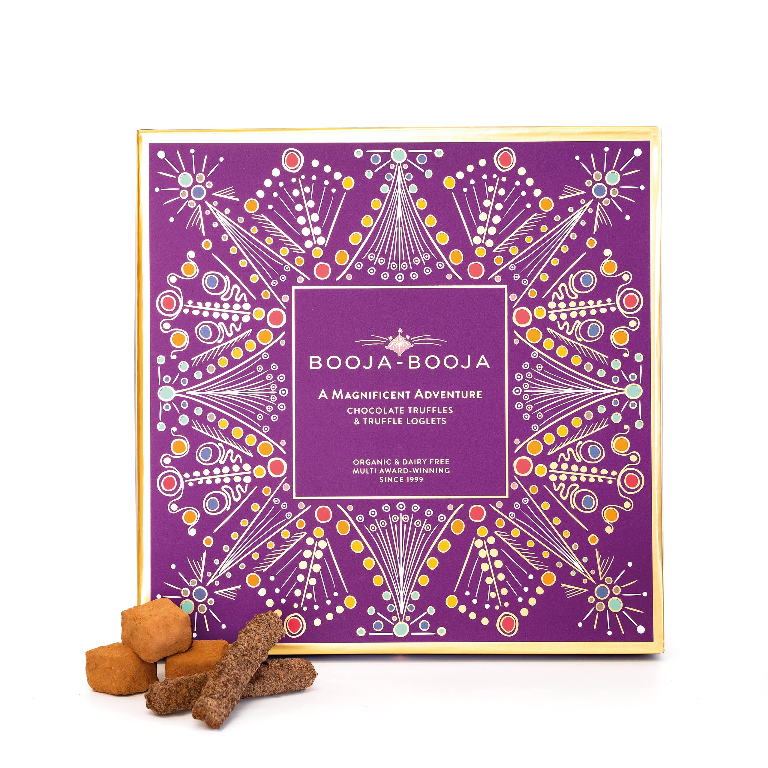 Booja - BoojaA Magnificent Adventure Luxury Gift Box | A Delicious Selection of 29 Chocolate Truffles & Truffle Loglets, 335g