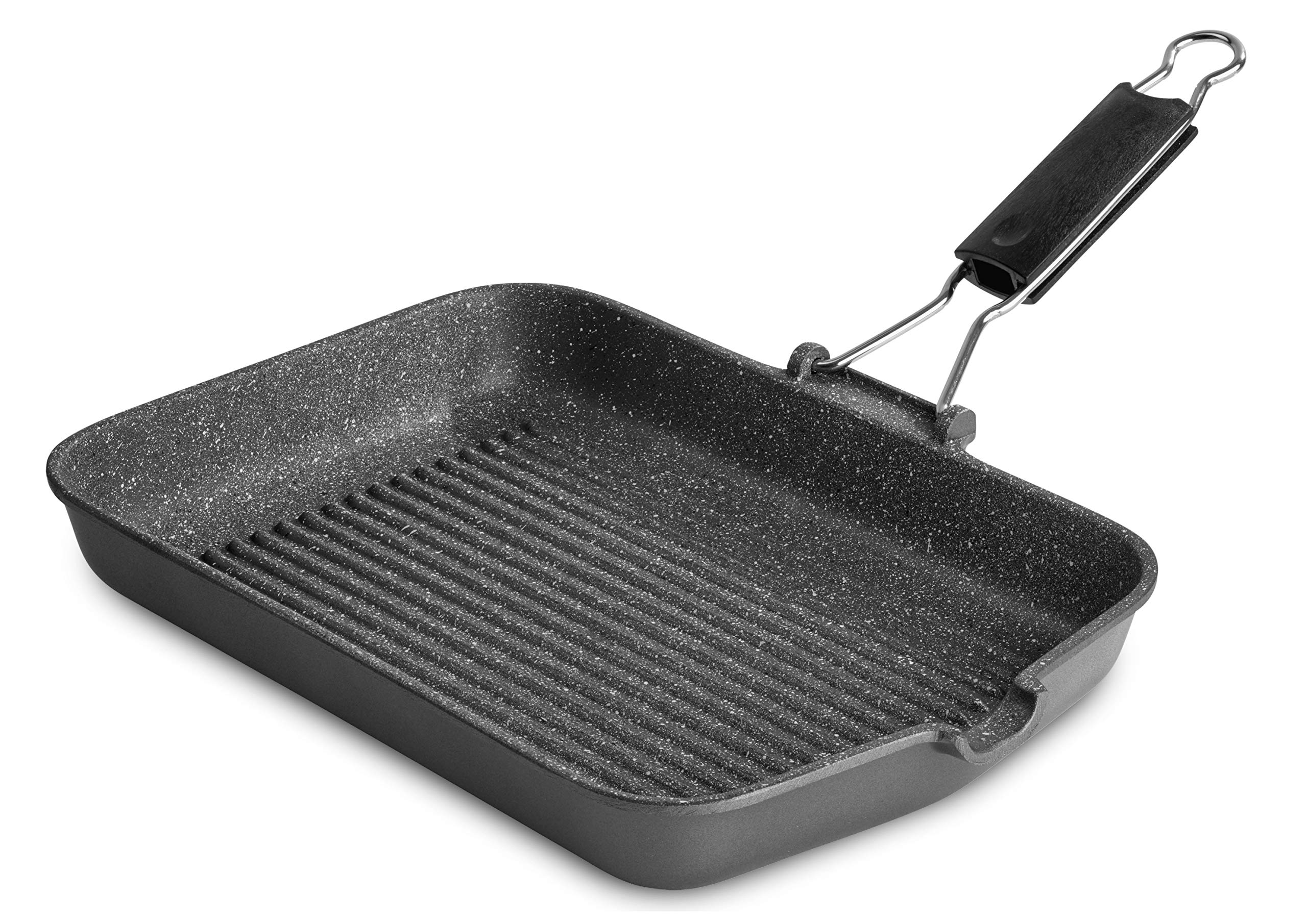 Lagostina Special Non-Stick Grill, Die-Cast Aluminium, Grey, 24 x 36 cm