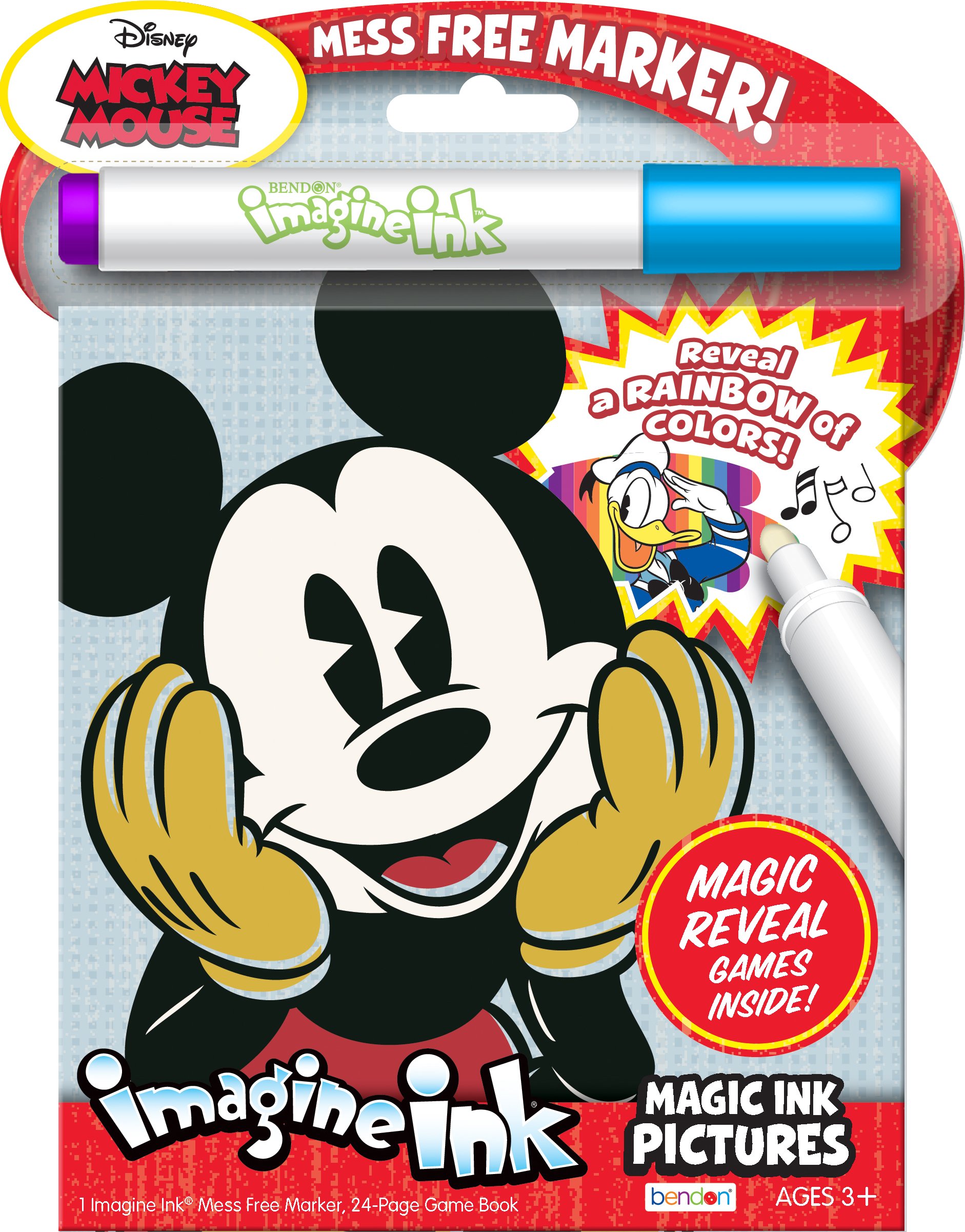 Disney Bendon 43776 Mickey Mouse Vintage Imagine Ink Magic Ink Pictures