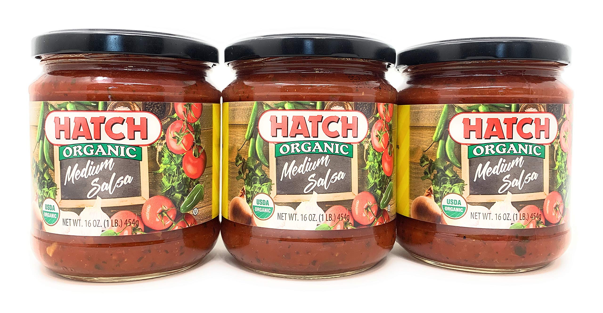 Hatch Organic Salsa - Medium - Pack of 3