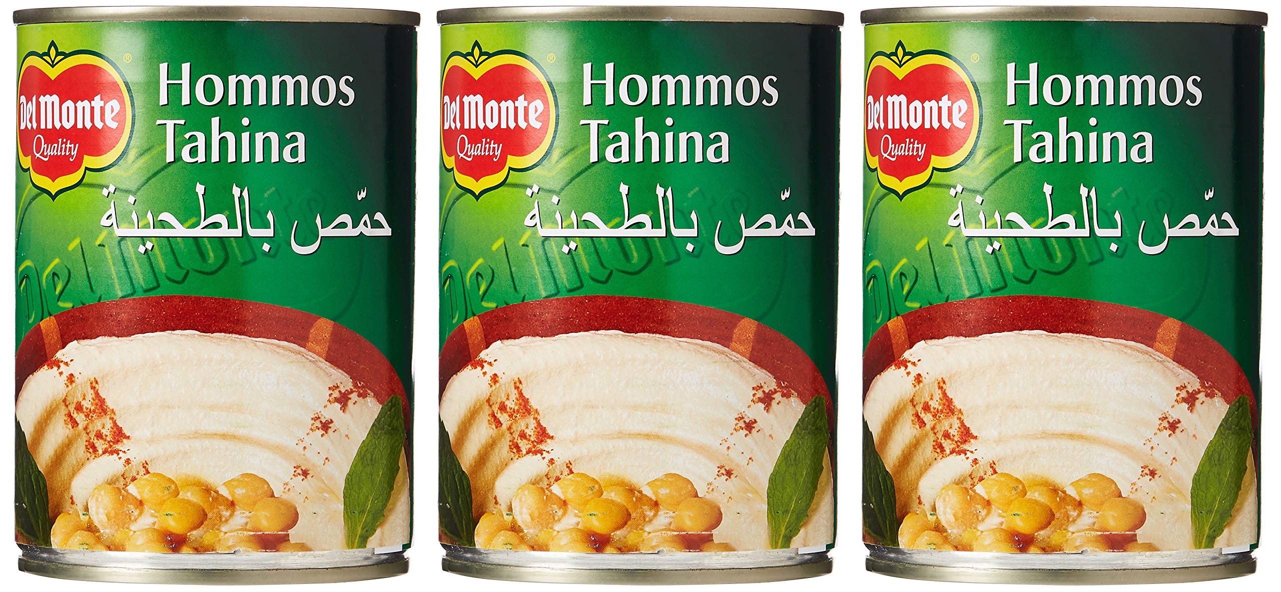 Del Monte Hommos Tahina Canned 3 X 400 gm (Pack Of 1)