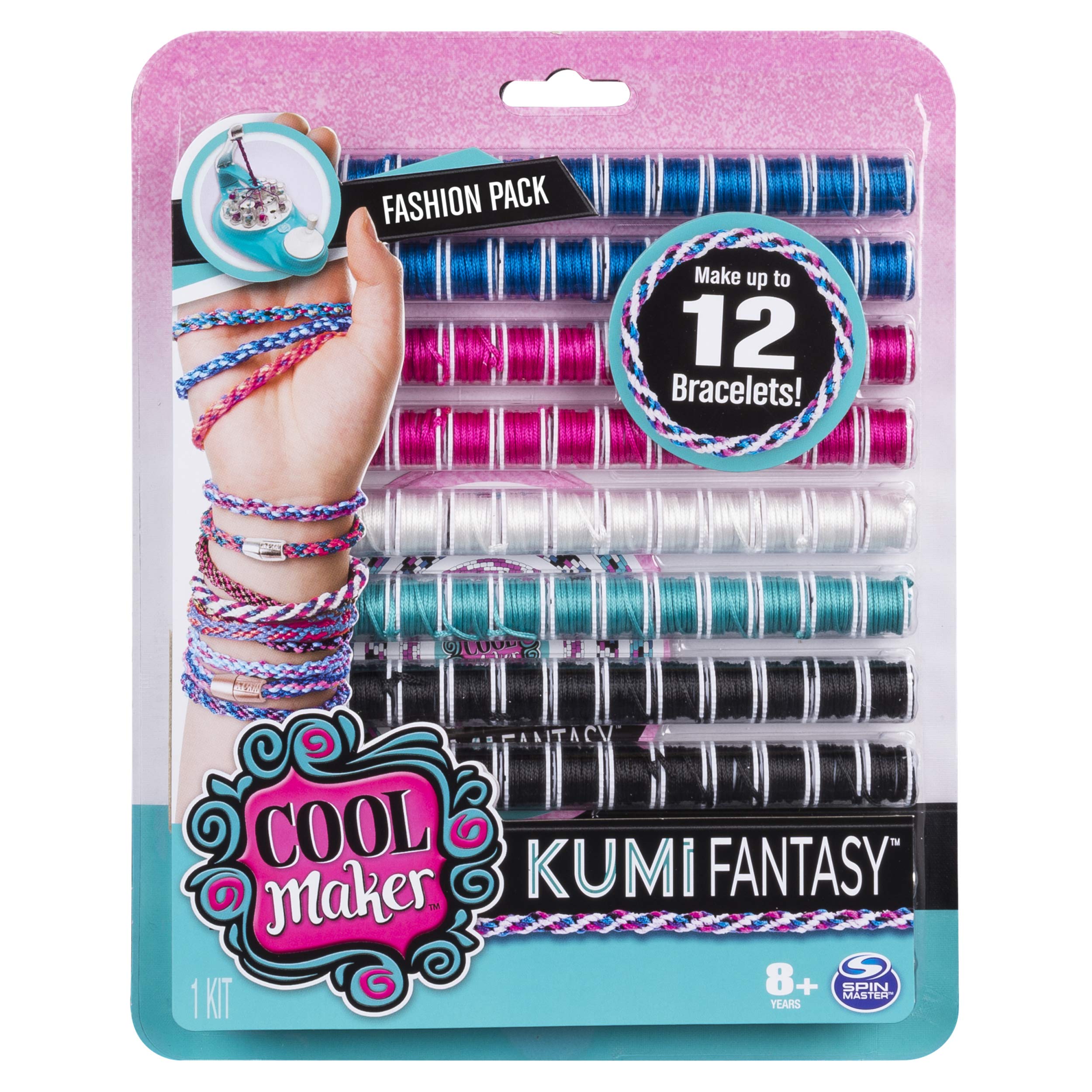 Cool MakerKumiFantasy Fashion Pack, Makes Up to 12 Bracelets with The KumiKreator, for Ages 8 and Up