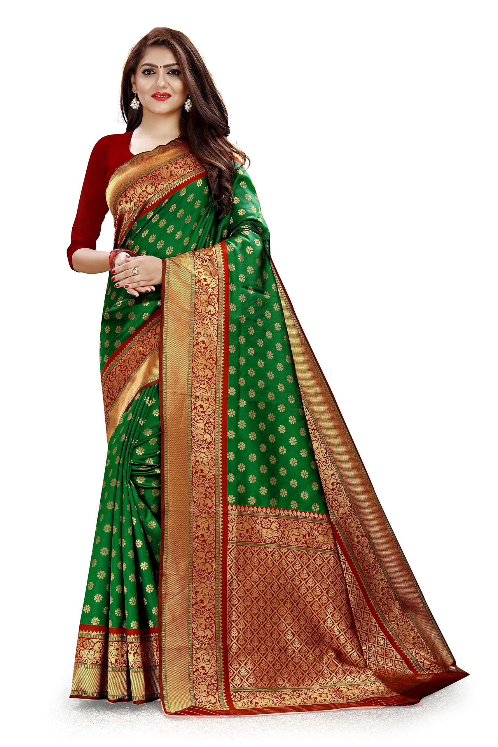 Marabout silk saree with blouse