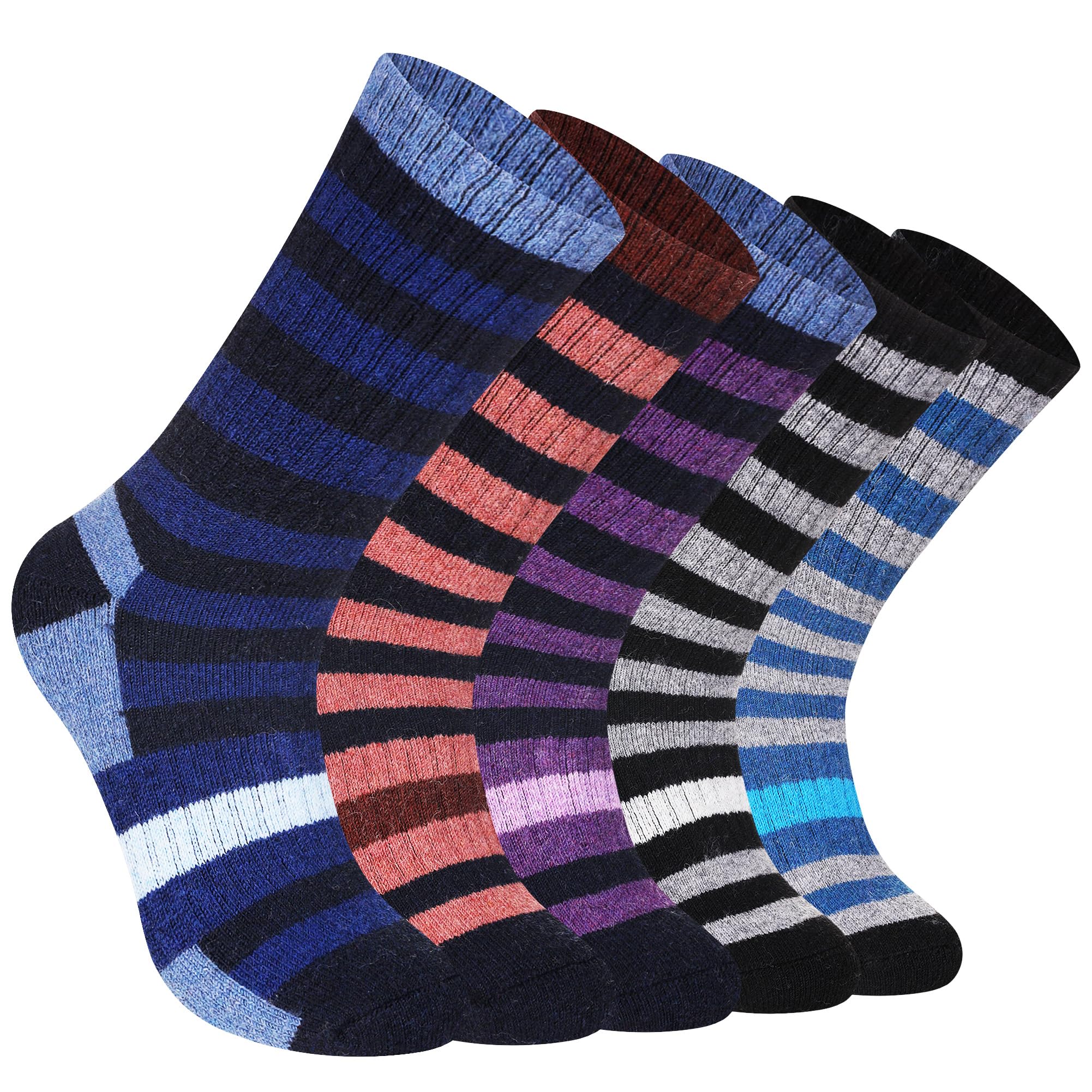 DoSmartWomens Wool Warm Socks Soft Thick Cozy Comfy Winter Thermal Crew Boot Socks 5 Pairs