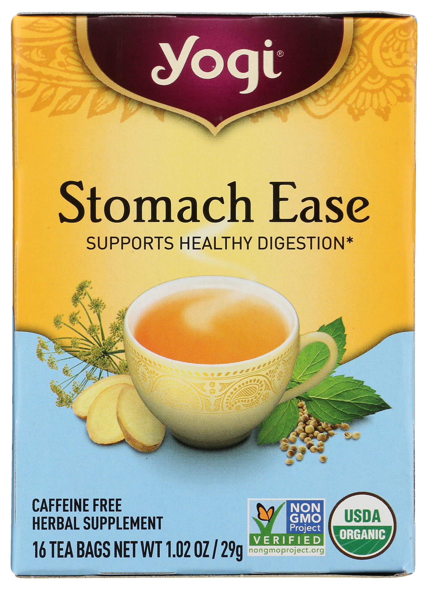 Yogi Stomach Ease Herbal Tea Bags - 29g