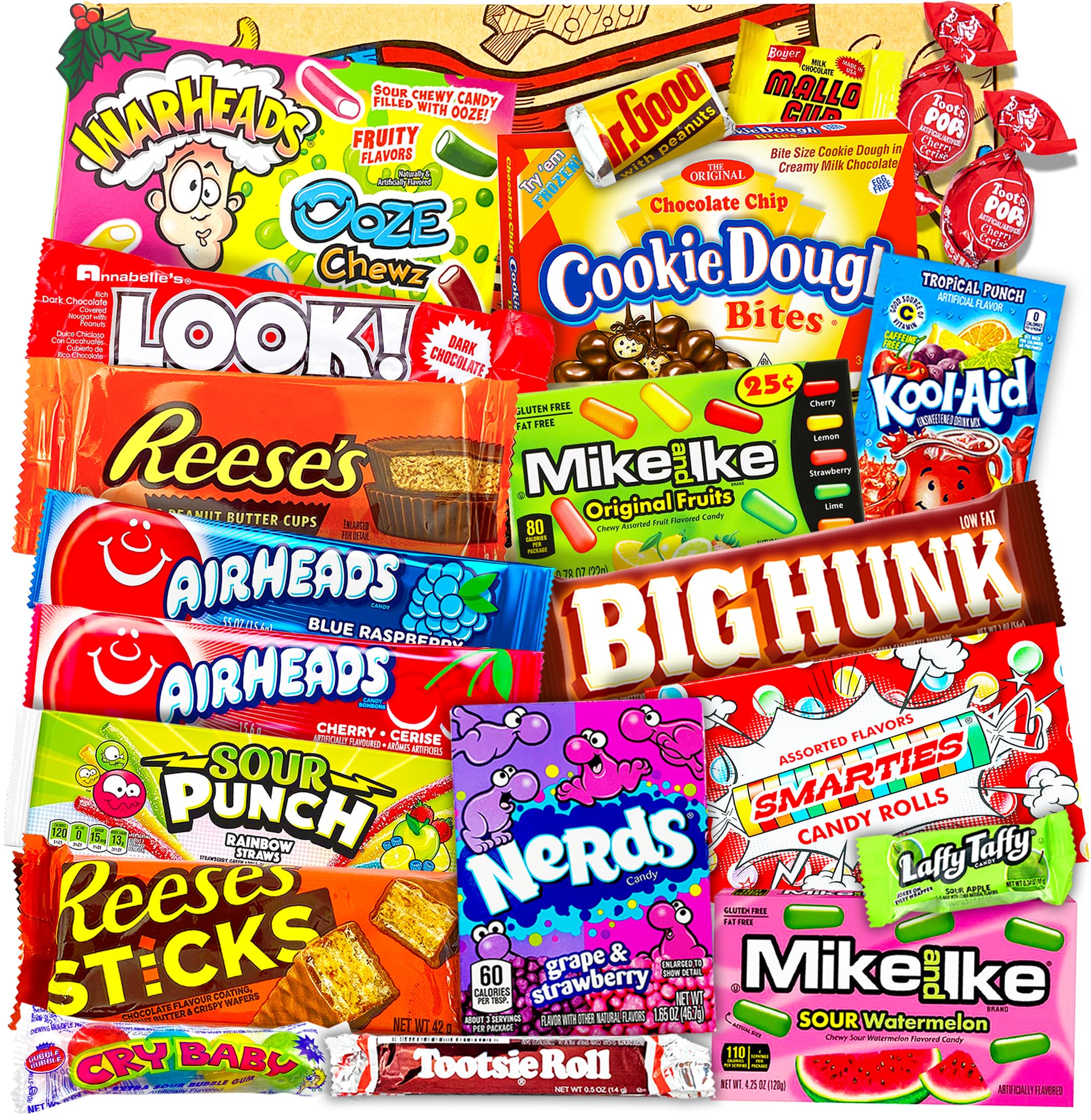 Heavenly Sweets | Large American Sweets Gift Box | Candy Box | USA Sweet Hamper Chocolate | Assorted Hamper for Children Adults Birthday Thanksgiving Halloween Christmas Stocking Filler Selection