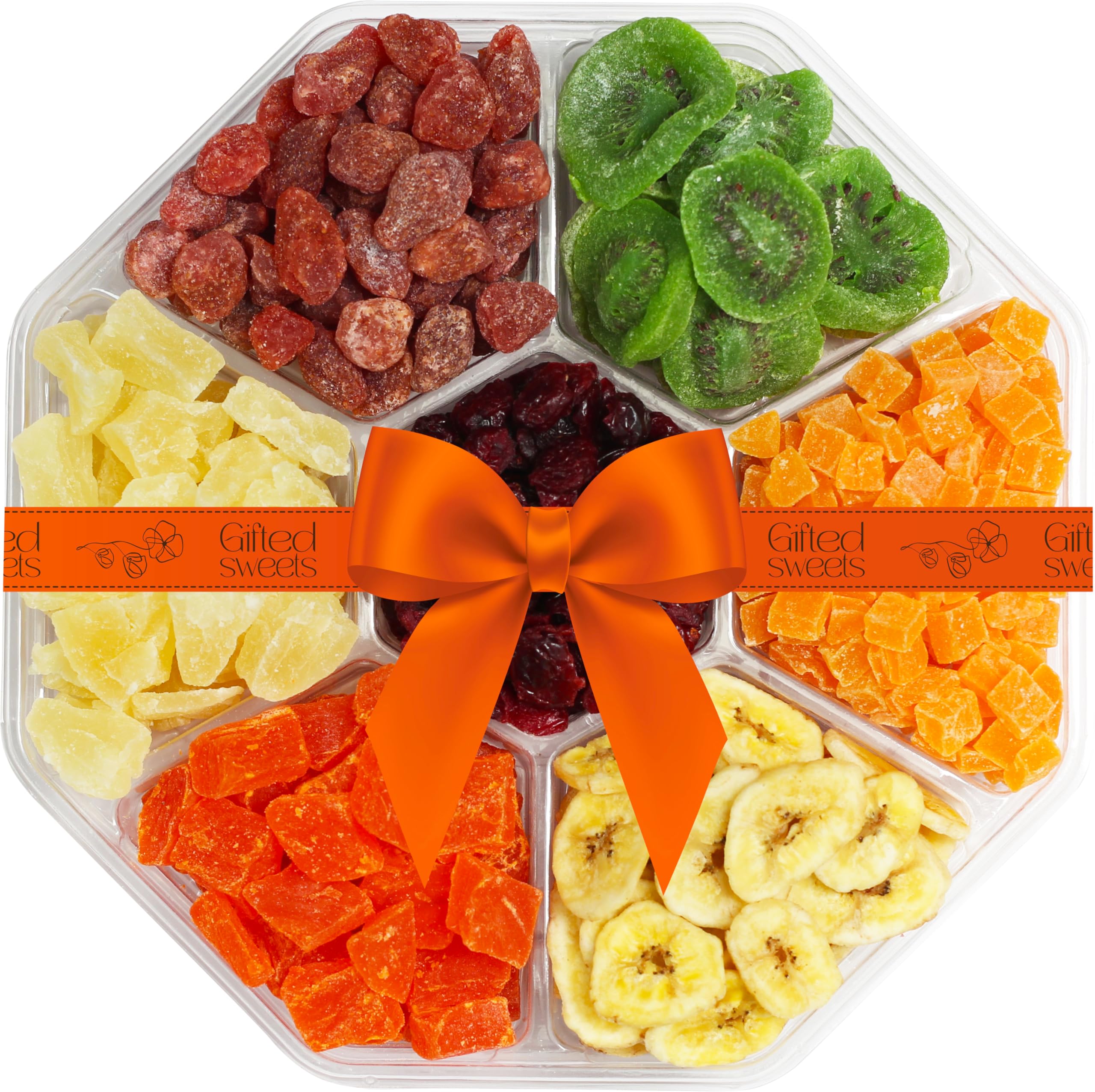 Dried Fruit Gift - 7 Variety Dried Fruit Assortment - Sweet Dried Fruit Gift Basket - Healthy Food Gift - Fancy Fruit Gift For Birthday, Thanksgiving, Holiday, Thank You, Sympathy, Anniversary, Get Well Gift