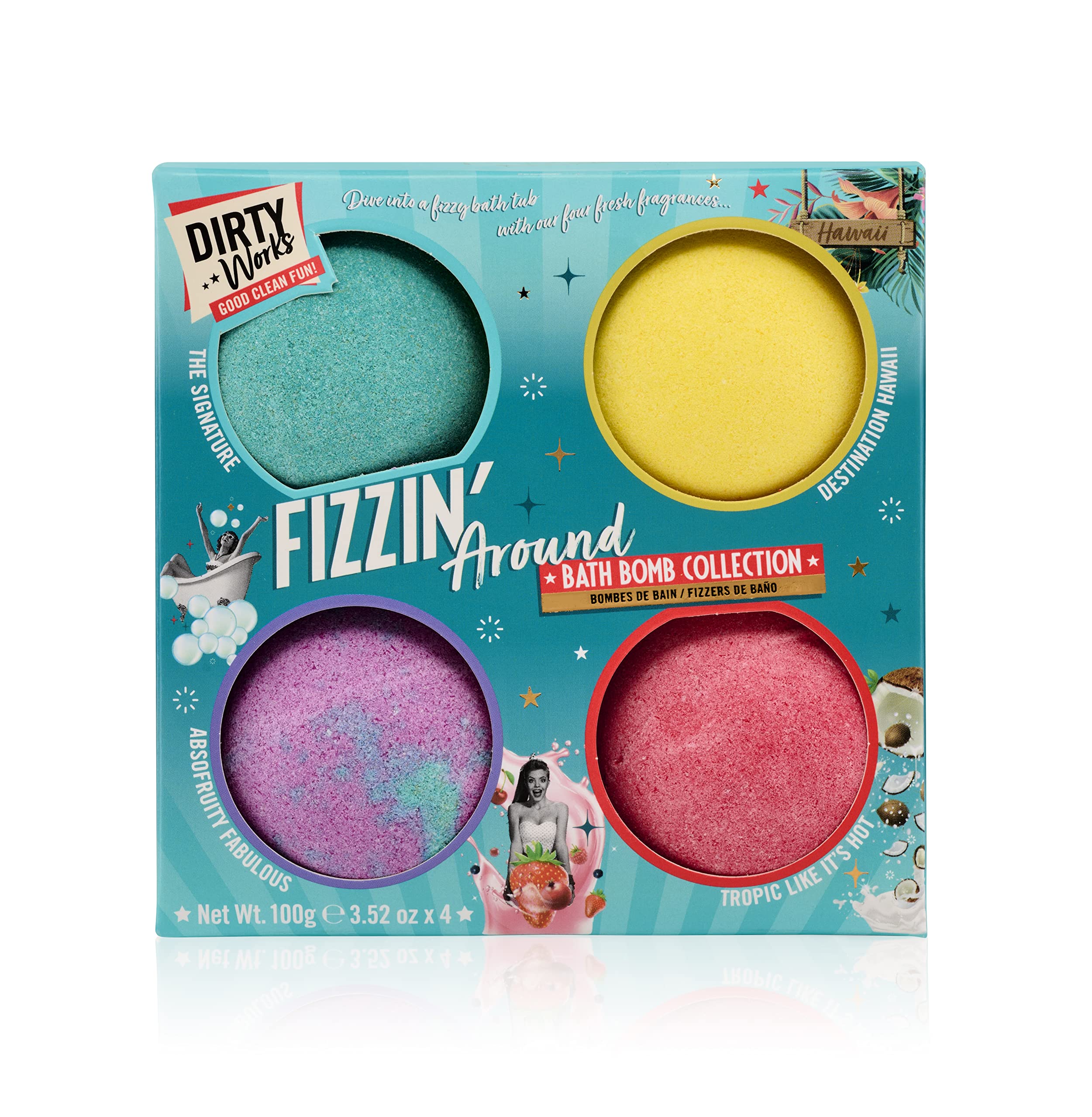 Dirty Works Fizzin’ Around Bath Bomb Collection