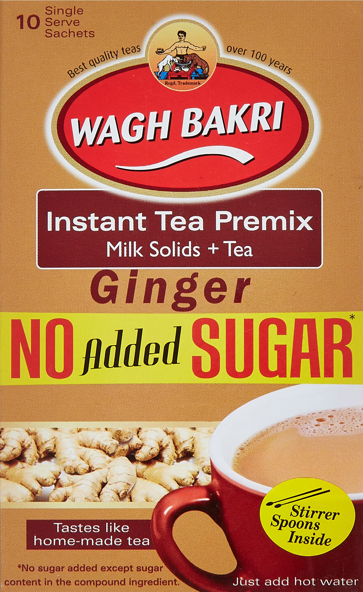 Wagh BakriGinger Instant Tea Premix 80G