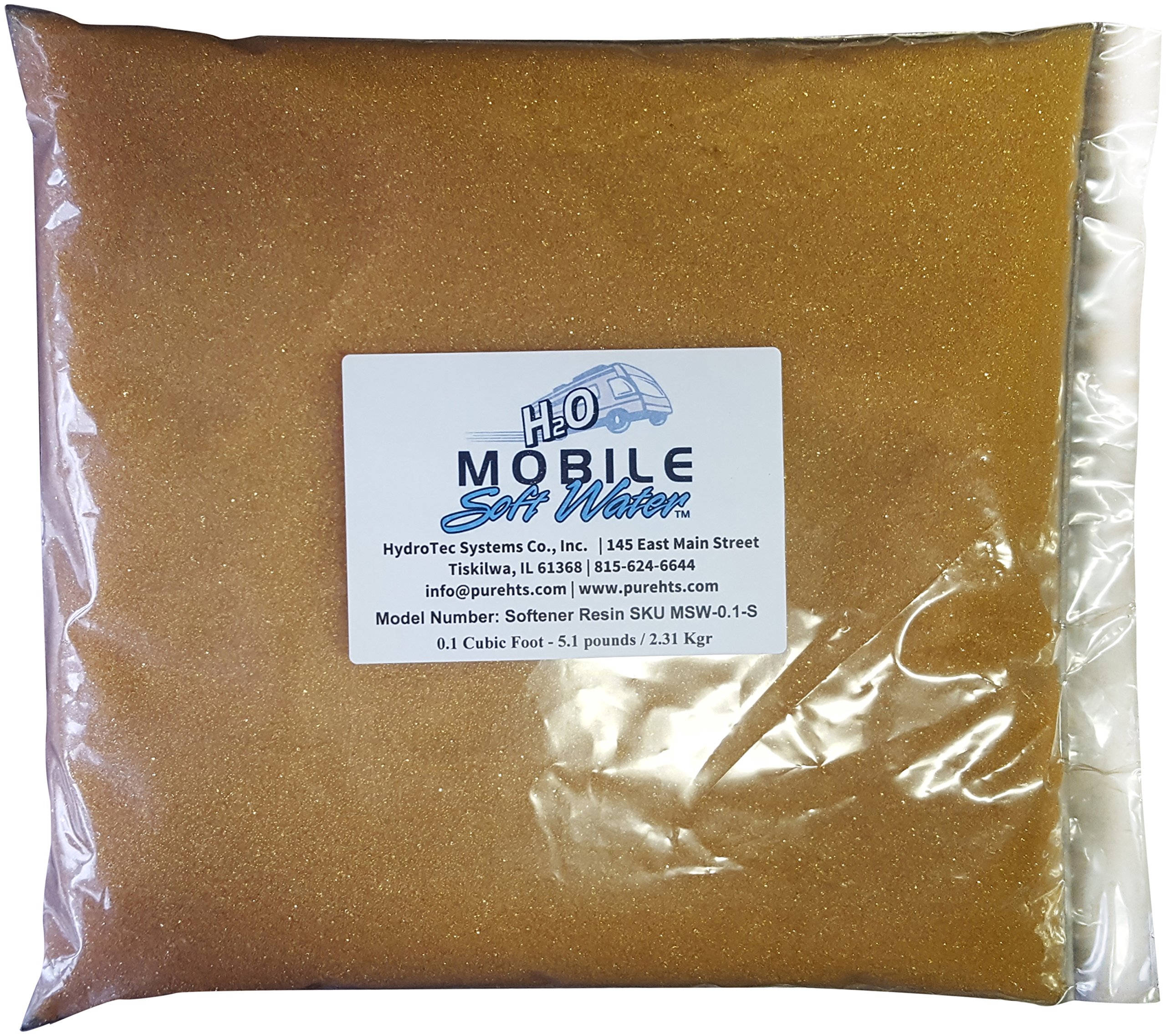 Softener Resin(Cation) Ion-Exchange 0.1 Cubic Foot - 5.1 pounds / 2.31 Kgr