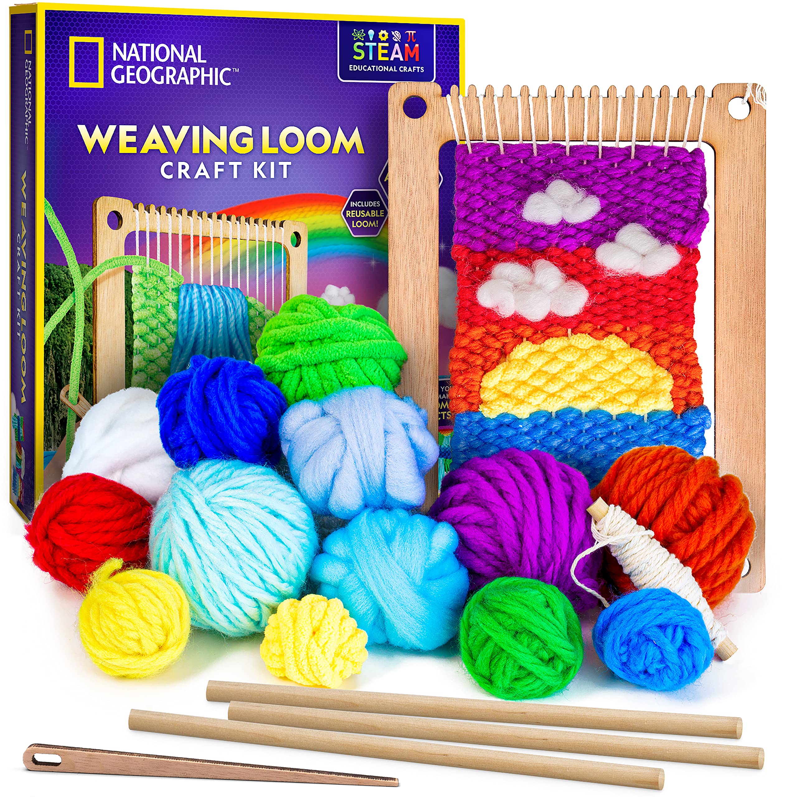 Blue Marble National Geographic Weaving Loom Craft Kit