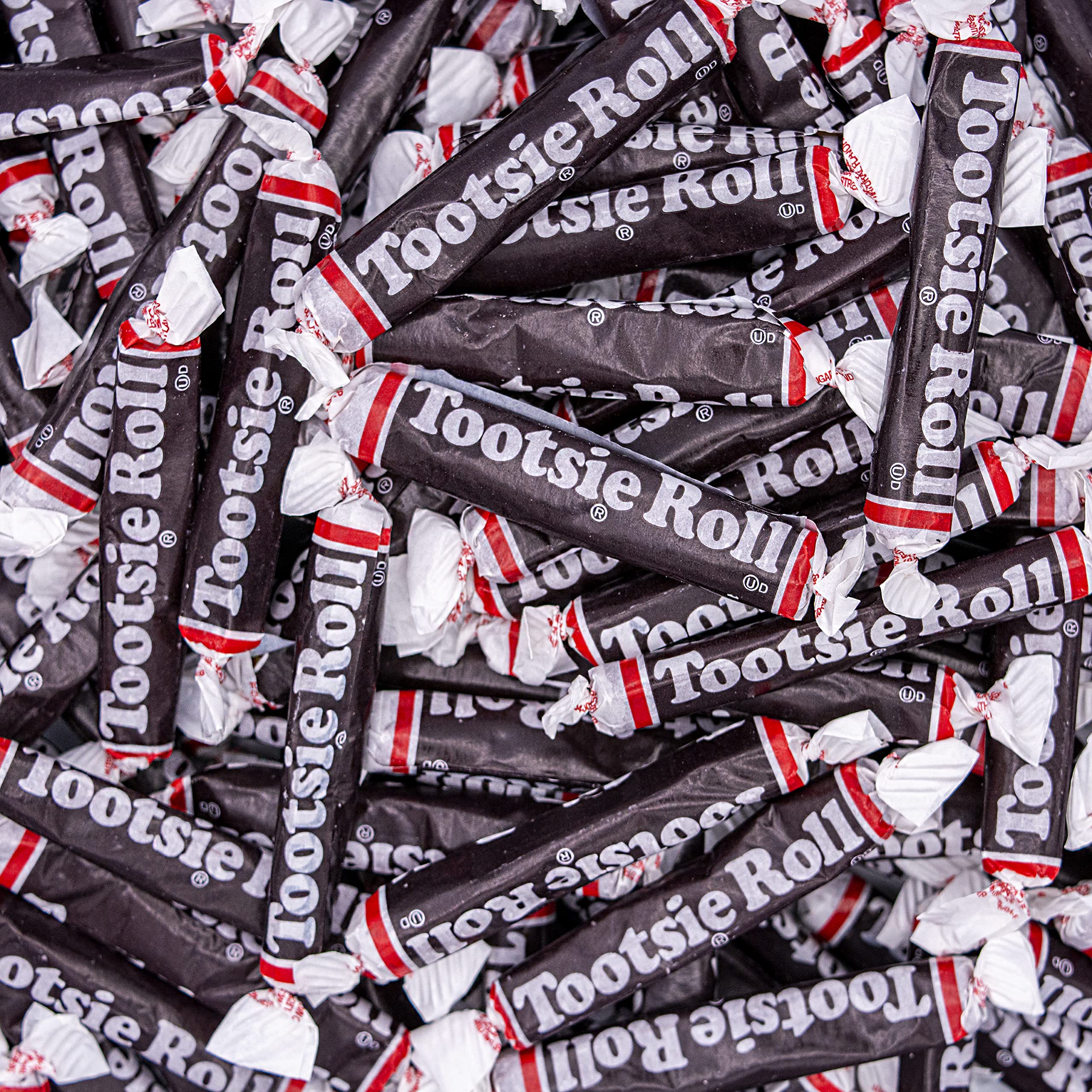 Tootsie Roll Twists Chocolate Candy - 2 Pounds | Tootsie Rolls Chocolate Long Individually Wrapped Candy, Bulk Pack