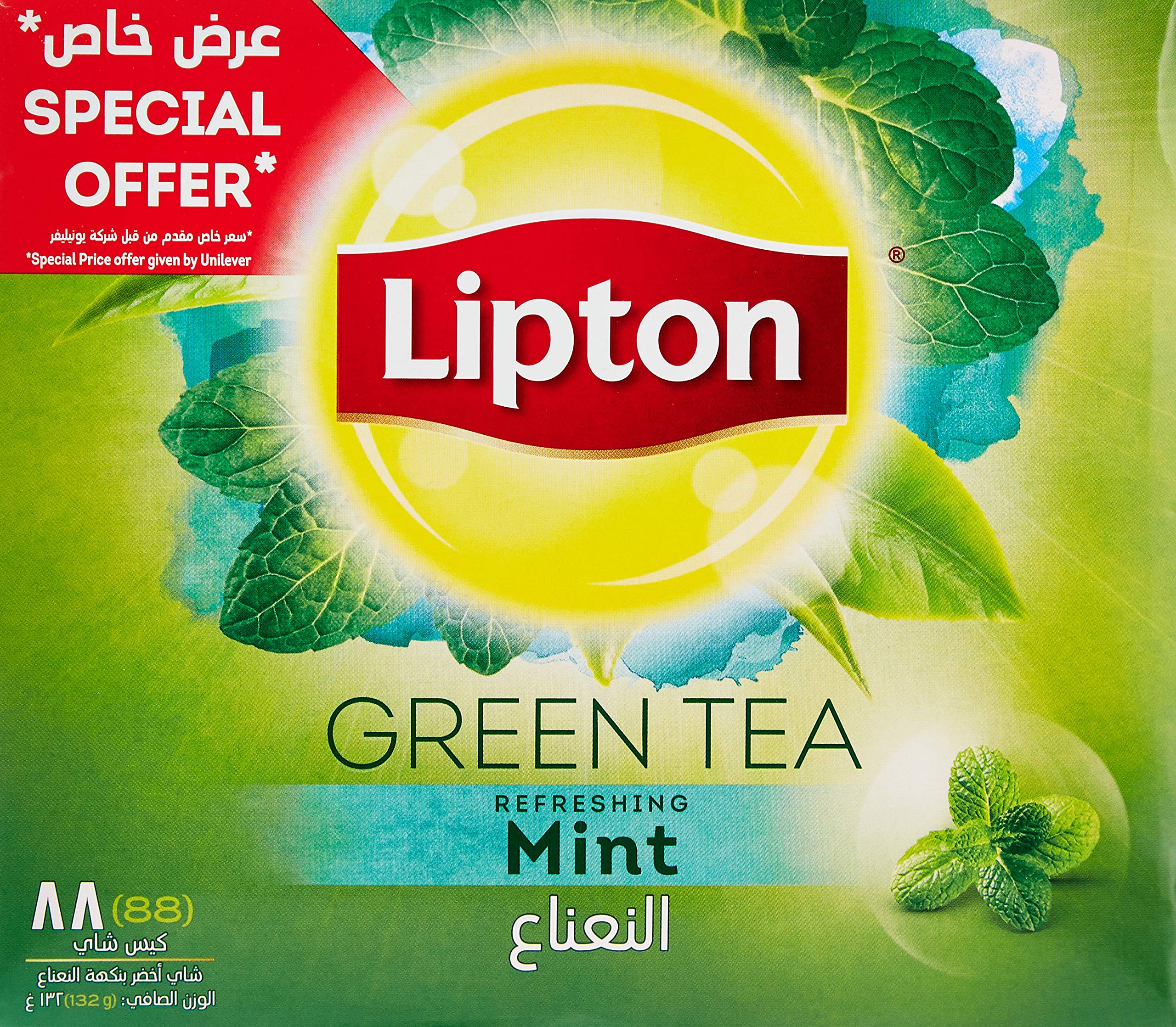 Lipton Green Tea Mint, 88 Tea Bags