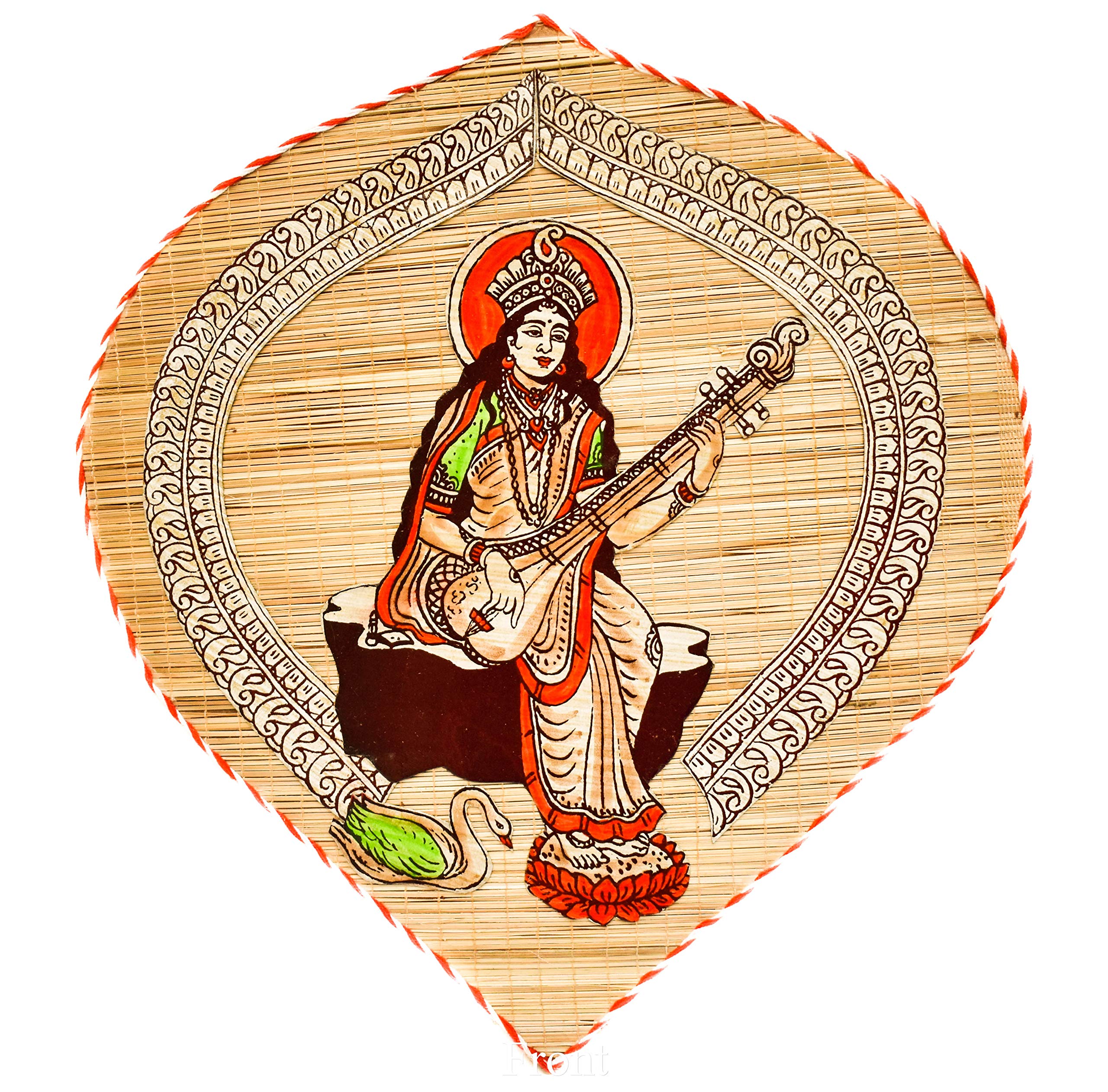 DC ECO Home Decor Lord Saraswati Wall Hanging Bamboo Product.