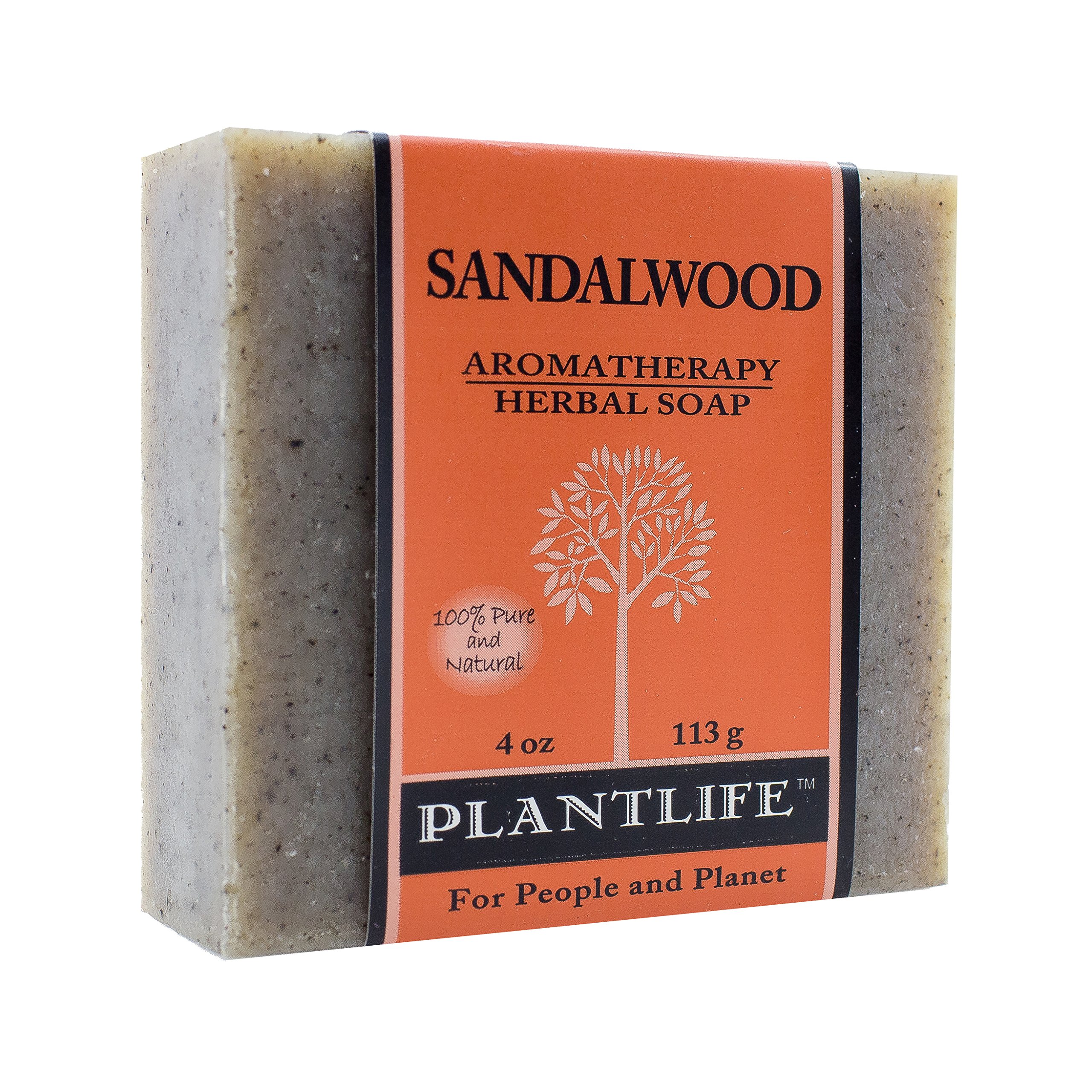 Plantlife Sandalwood Bar Soap - Moisturizing and Soothing Soap for Your Skin - Hand Crafted Using Plant-Based Ingredients - Made in California 4oz Bar